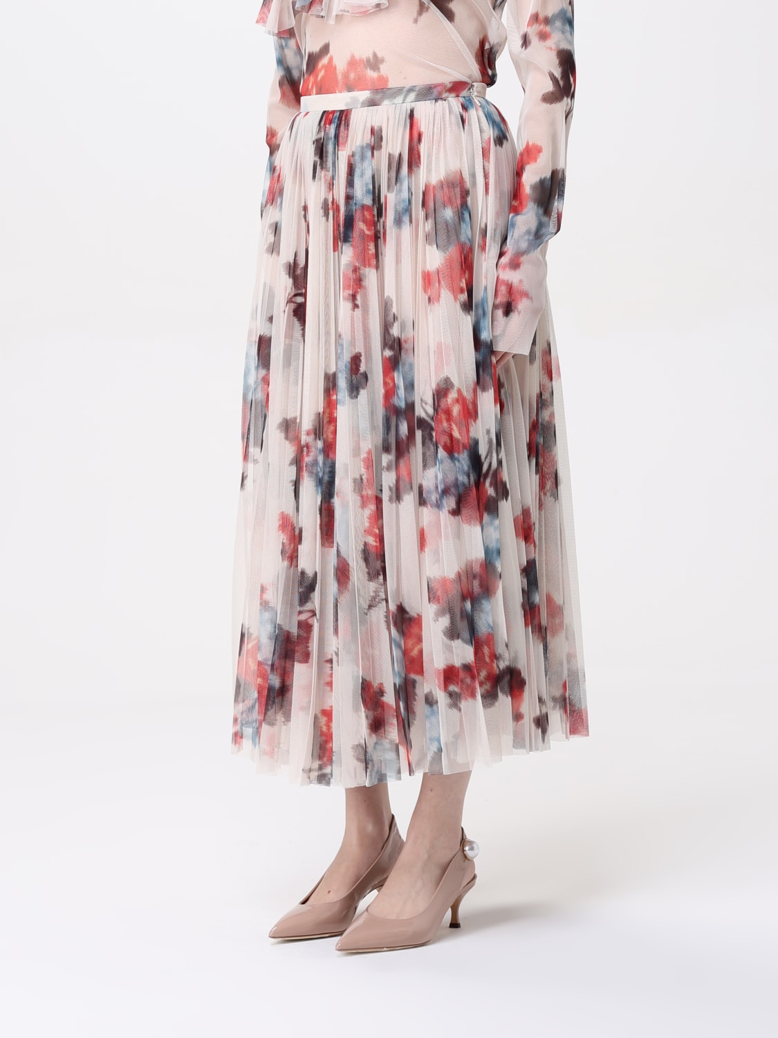 スカート PHILOSOPHY DI LORENZO SERAFINI Woman Skirt Pink 01180755 Floral Skirt by Philosophy di Lorenzo Serafini | Rent the Runway