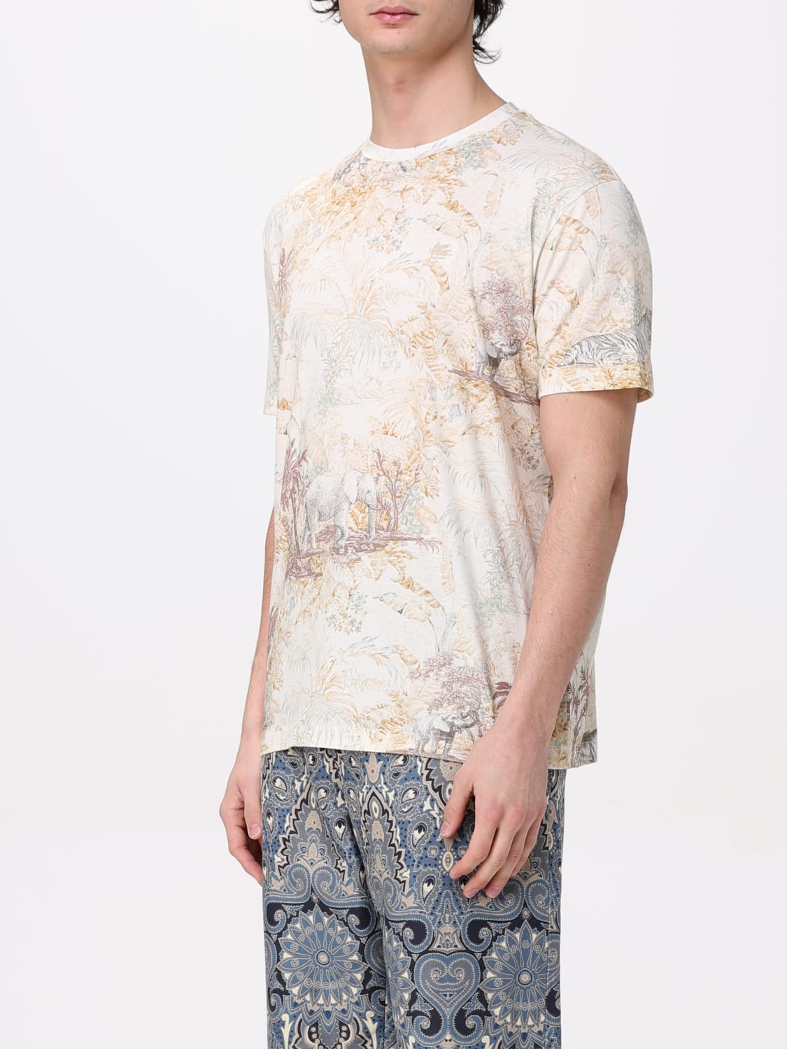 Etro Outlet: T-shirt men - Yellow | Etro t-shirt