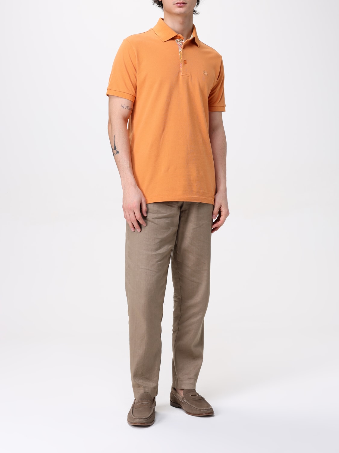 ETRO POLO: Polo herren Etro, Orange - Img 2