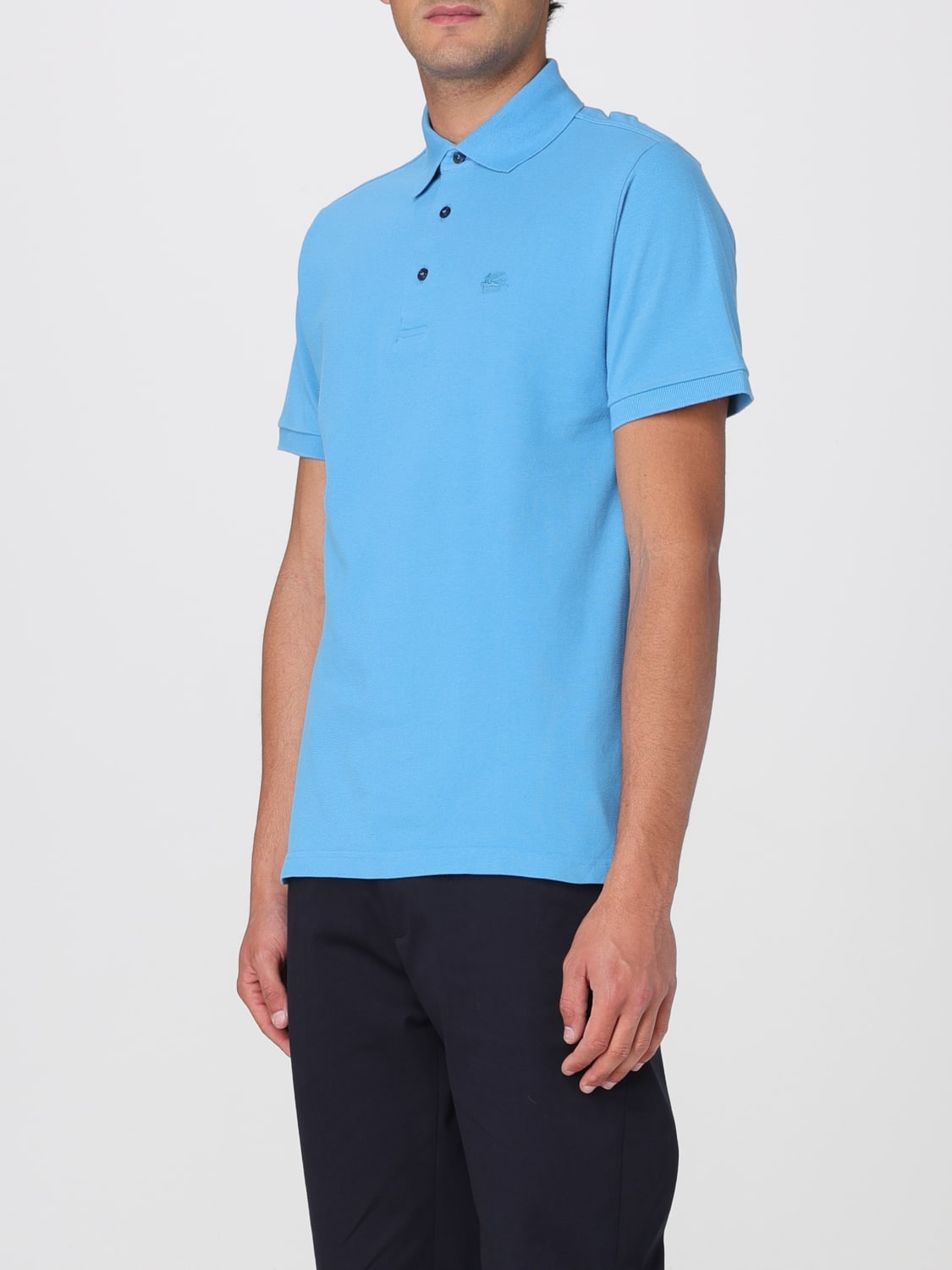 ETRO POLO: Polo herren Etro, Hellblau - Img 4