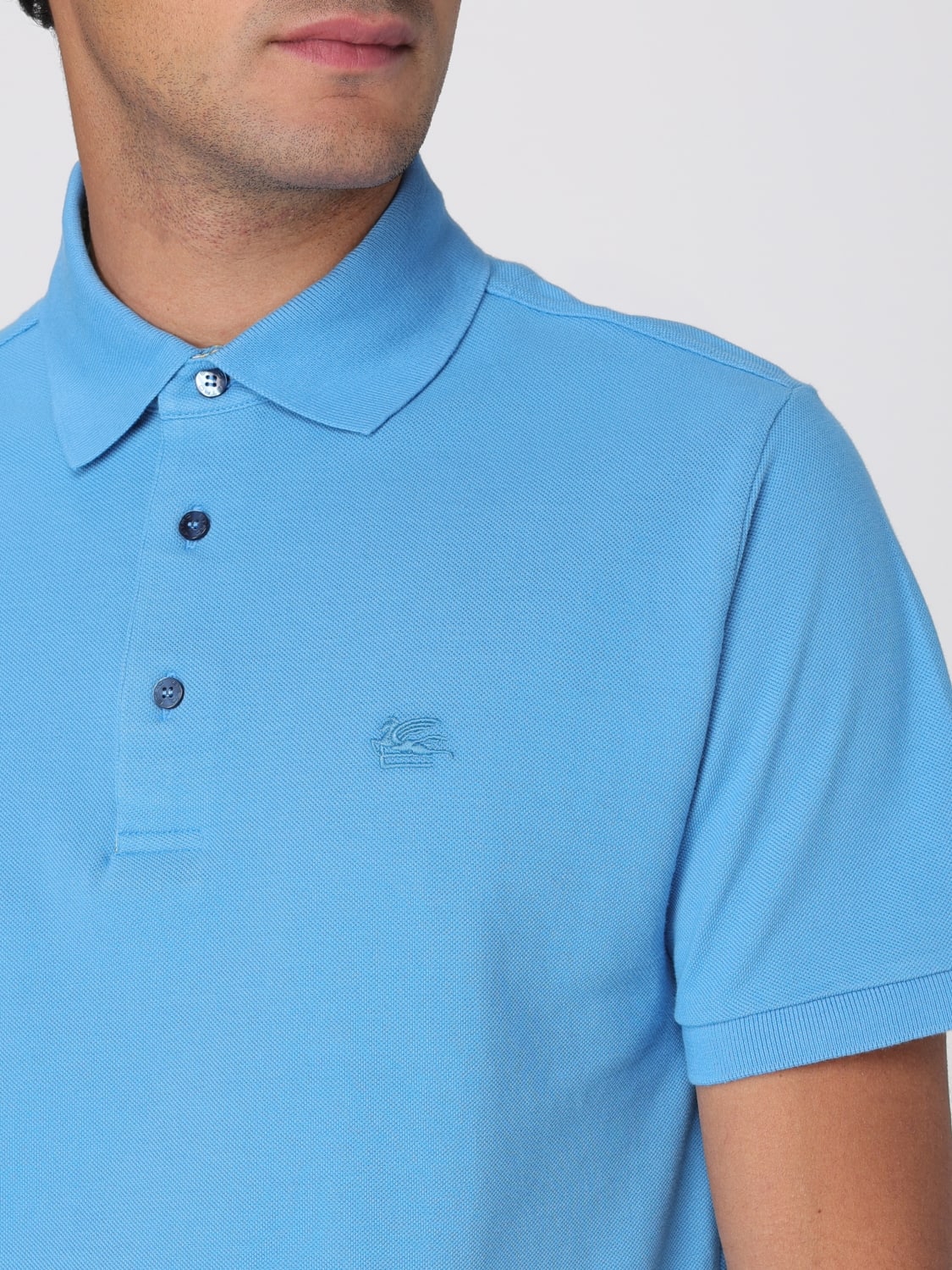 ETRO POLO: Polo herren Etro, Hellblau - Img 5