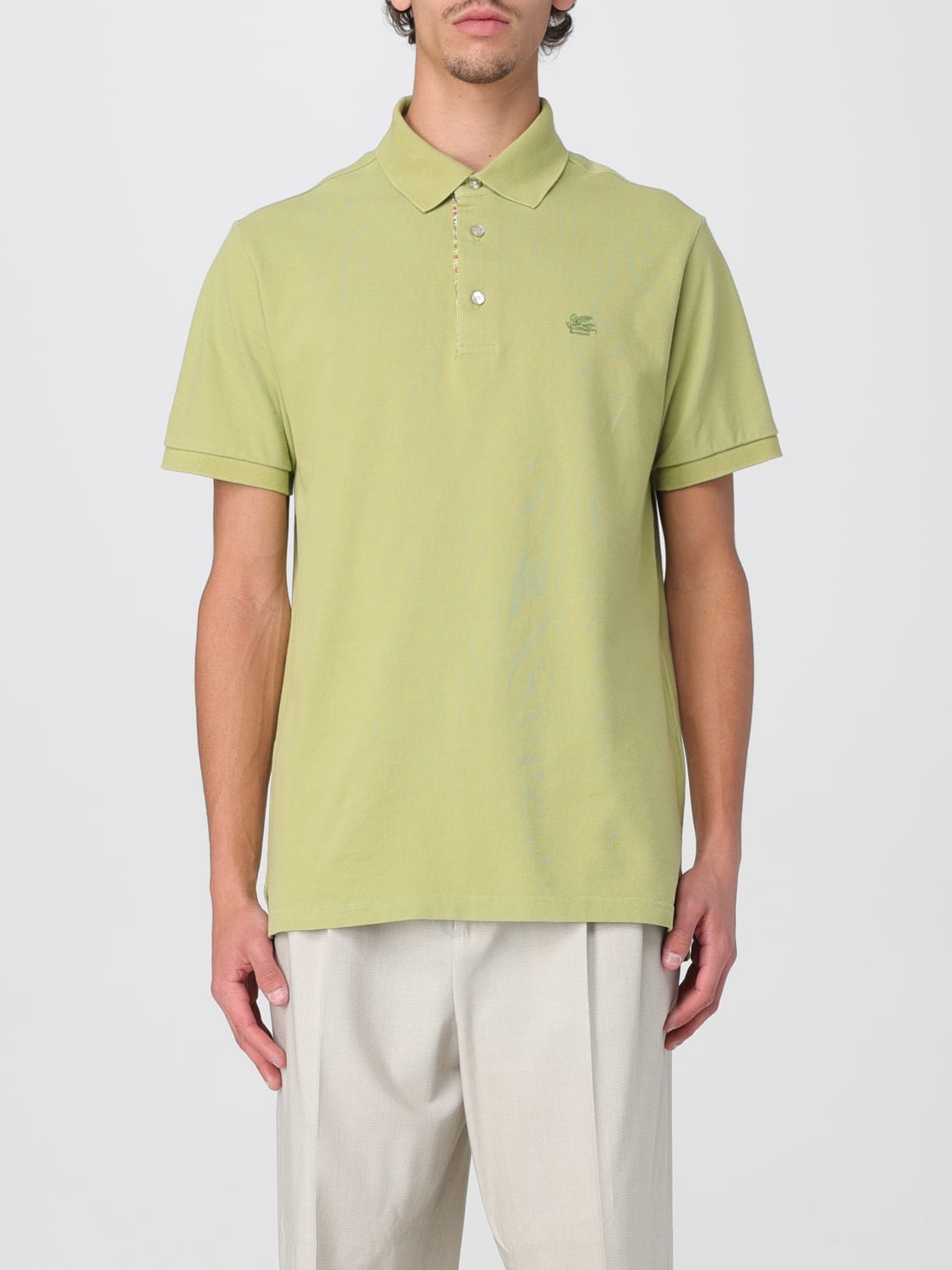 ETRO POLO: Polo herren Etro, Grün - Img 1