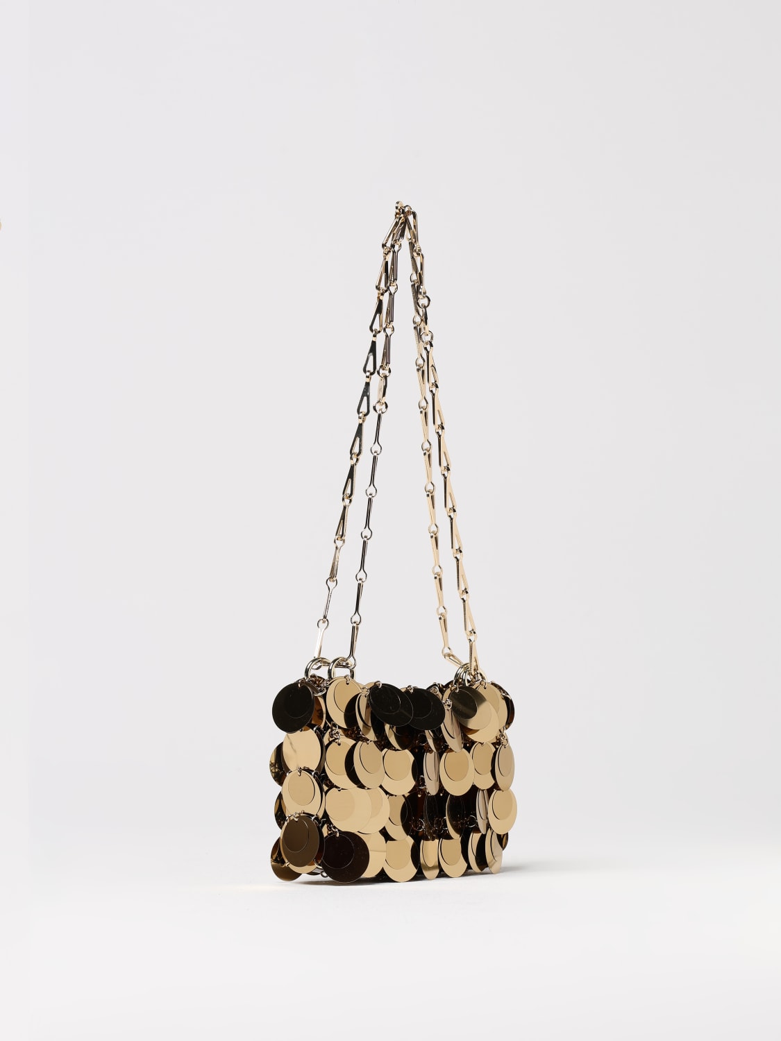 RABANNE MINI BAG: Shoulder bag woman Rabanne, Gold - Img 3