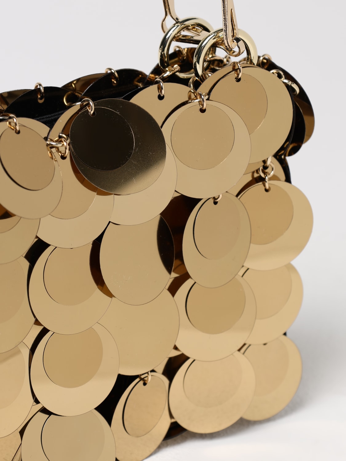 RABANNE MINI BAG: Shoulder bag woman Rabanne, Gold - Img 4