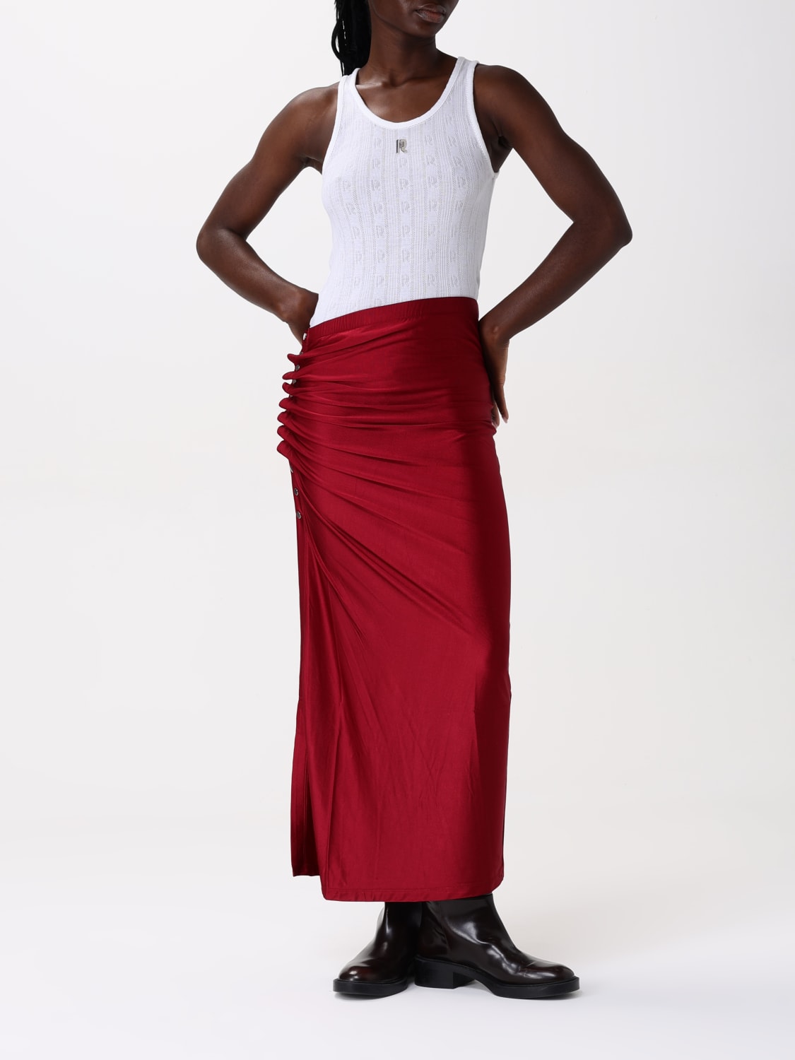 スカート RABANNE Woman Skirt Red 25PJJU515VI0267 P644 RABANNE: Skirt woman - Red | Rabanne skirt 25PJJU515VI0267