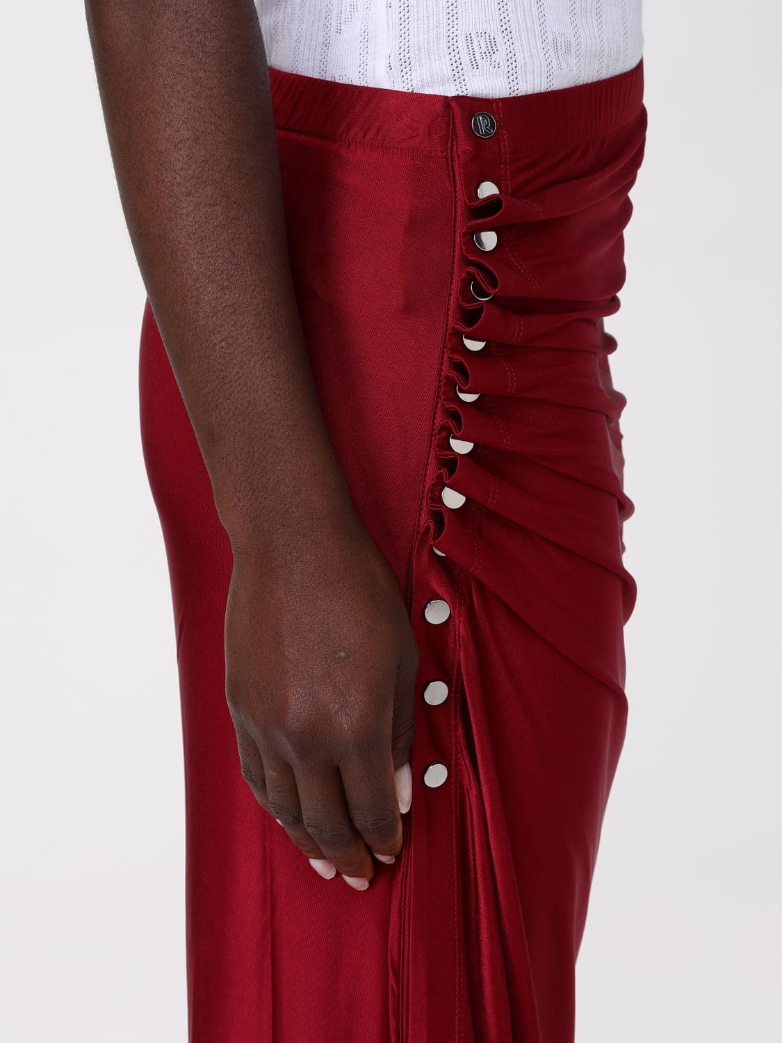 RABANNE: Skirt woman - Red | Rabanne skirt 25PJJU515VI0267