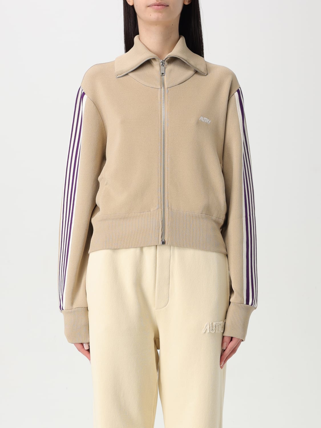 ジャケット AUTRY Women Sweater JAPWB7KT Beige AUTRY: Sweatshirt woman - Sand | Autry sweatshirt JAPWB7KT
