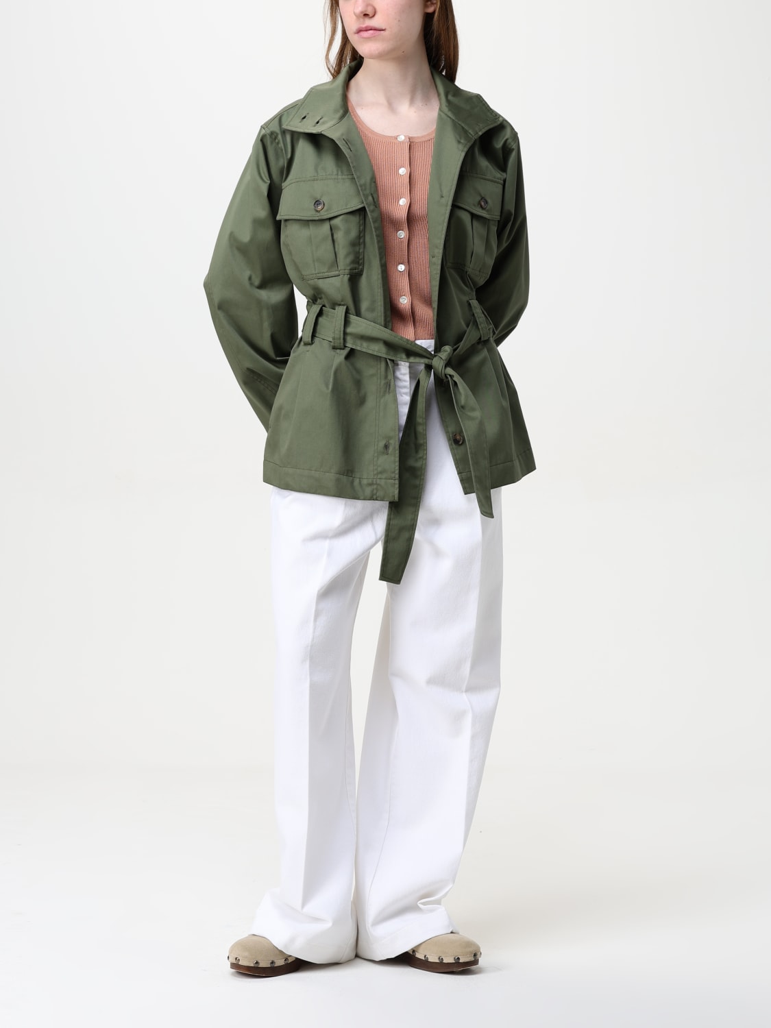 ジャケット A.P.C. Woman Jacket Military COHECF32003 JAC A.P.C.: Jacket woman - Military | A.P.C. jacket COHECF32003