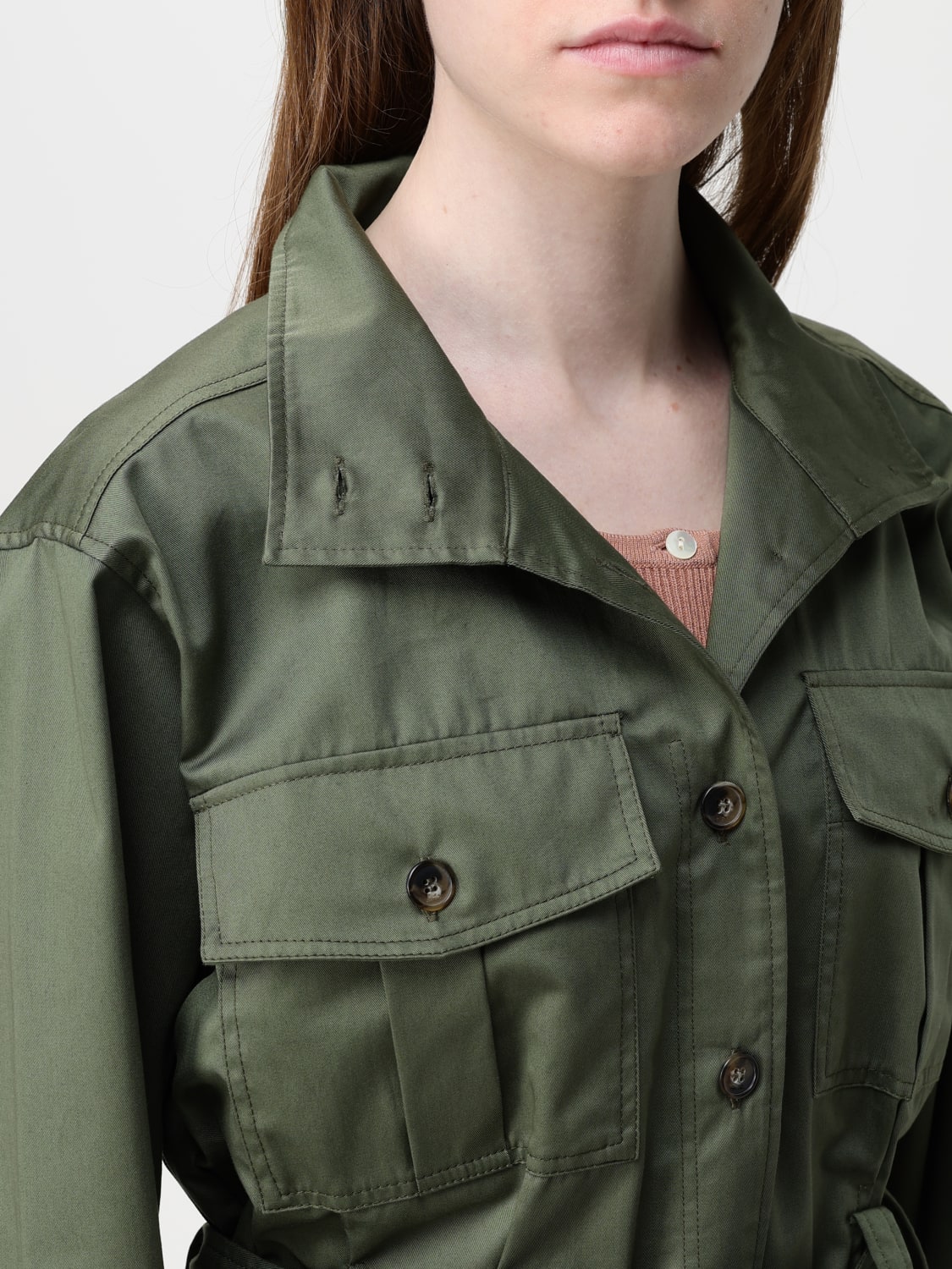 ジャケット A.P.C. Woman Jacket Military COHECF32003 JAC A.P.C.: Jacket woman - Military | A.P.C. jacket COHECF32003