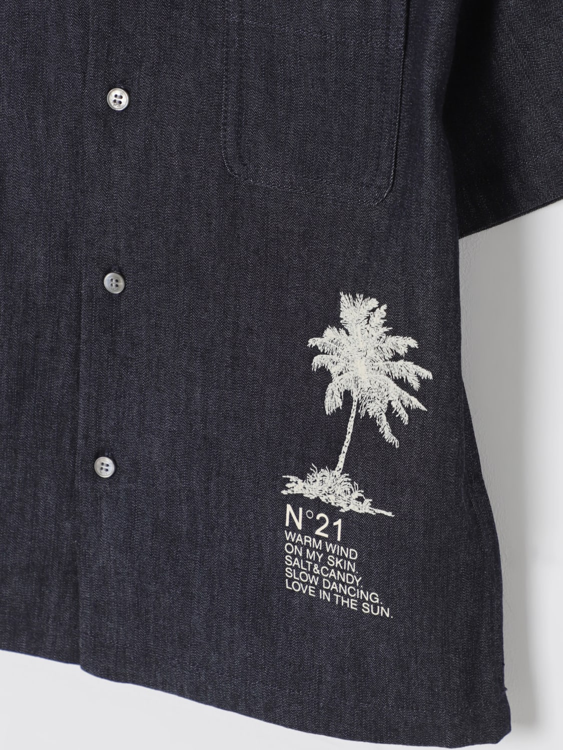 N° 21 CAMISA: Camisa niños N° 21, Denim - Img 3