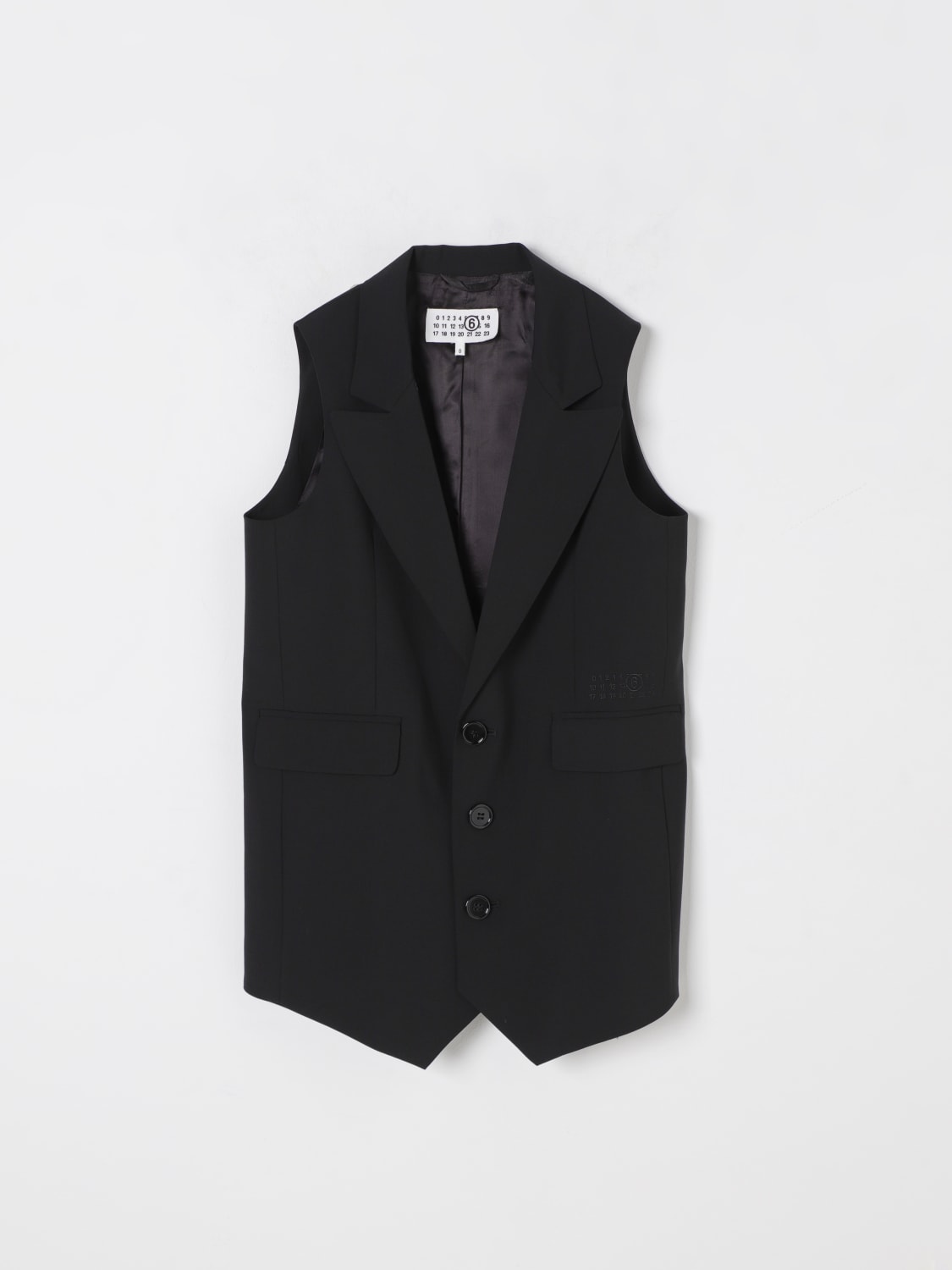 MM6 MAISON MARGIELA WAISTCOAT: Jacket kids Mm6 Maison Margiela, Black - Img 1