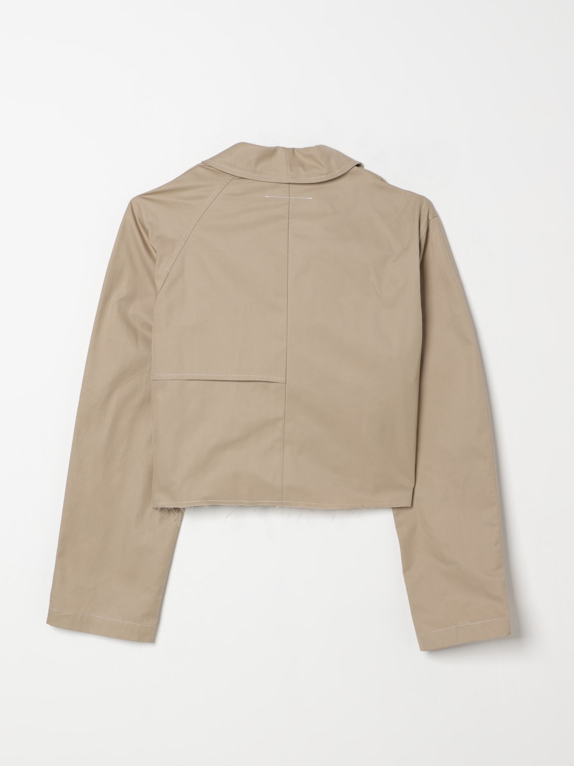 MM6 MAISON MARGIELA BLAZER: Blazer crop Mm6 Maison Margiela, Fango - Img 2
