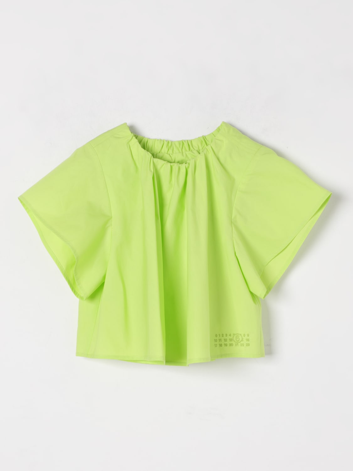 MM6 MAISON MARGIELA ТОП: Рубашка Детское Mm6 Maison Margiela, Зеленый - Img 1