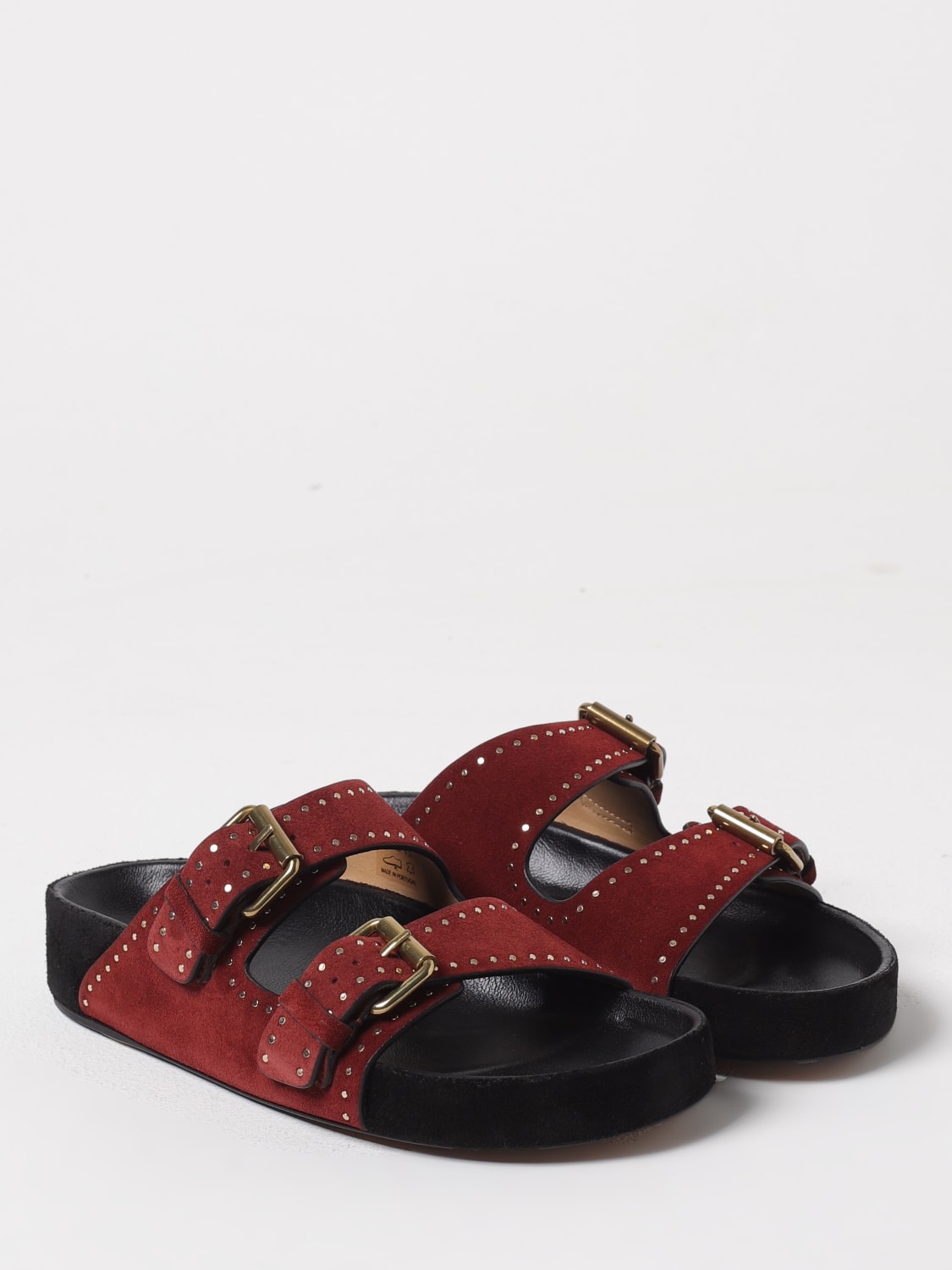 ISABEL MARANT SANDALI BASSI: Sandalo Lennyo Isabel Marant in camoscio con micro borchie , Viola - Img 2