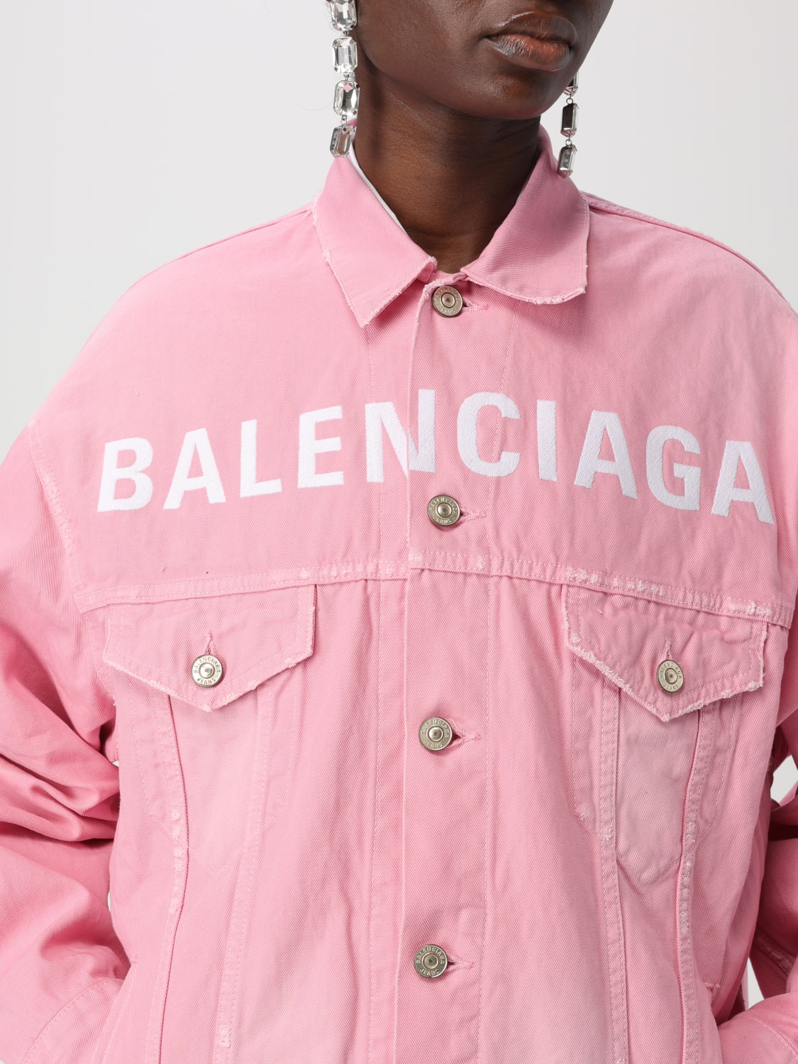 BALENCIAGA: Jacket woman - Pink | Balenciaga jacket