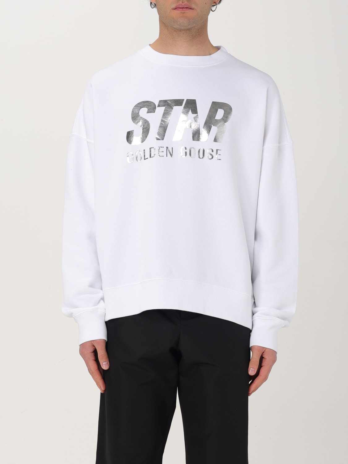 GOLDEN GOOSE SWEATSHIRT: Sweatshirt men Golden Goose, White - Img 1