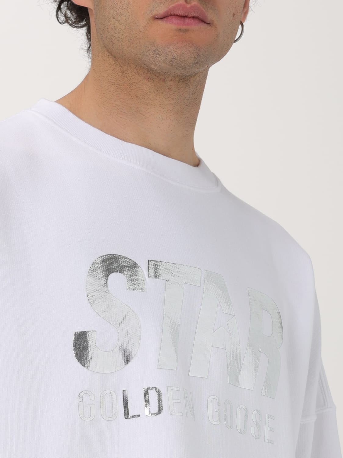 GOLDEN GOOSE SWEATSHIRT: Sweatshirt men Golden Goose, White - Img 4
