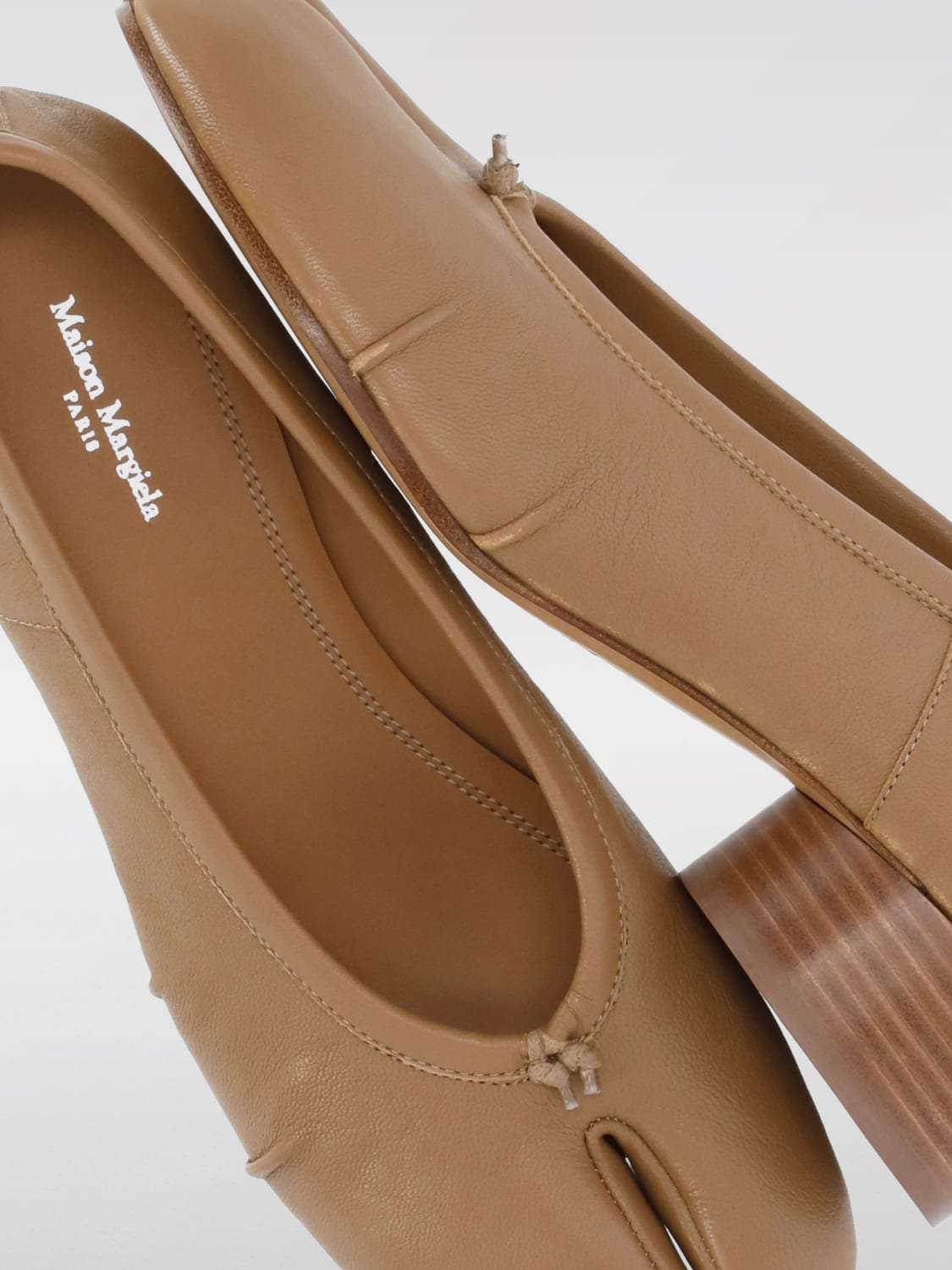 MAISON MARGIELA 芭蕾平底鞋: 芭蕾平底鞋 女士 Maison Margiela, 棕色 - Img 4