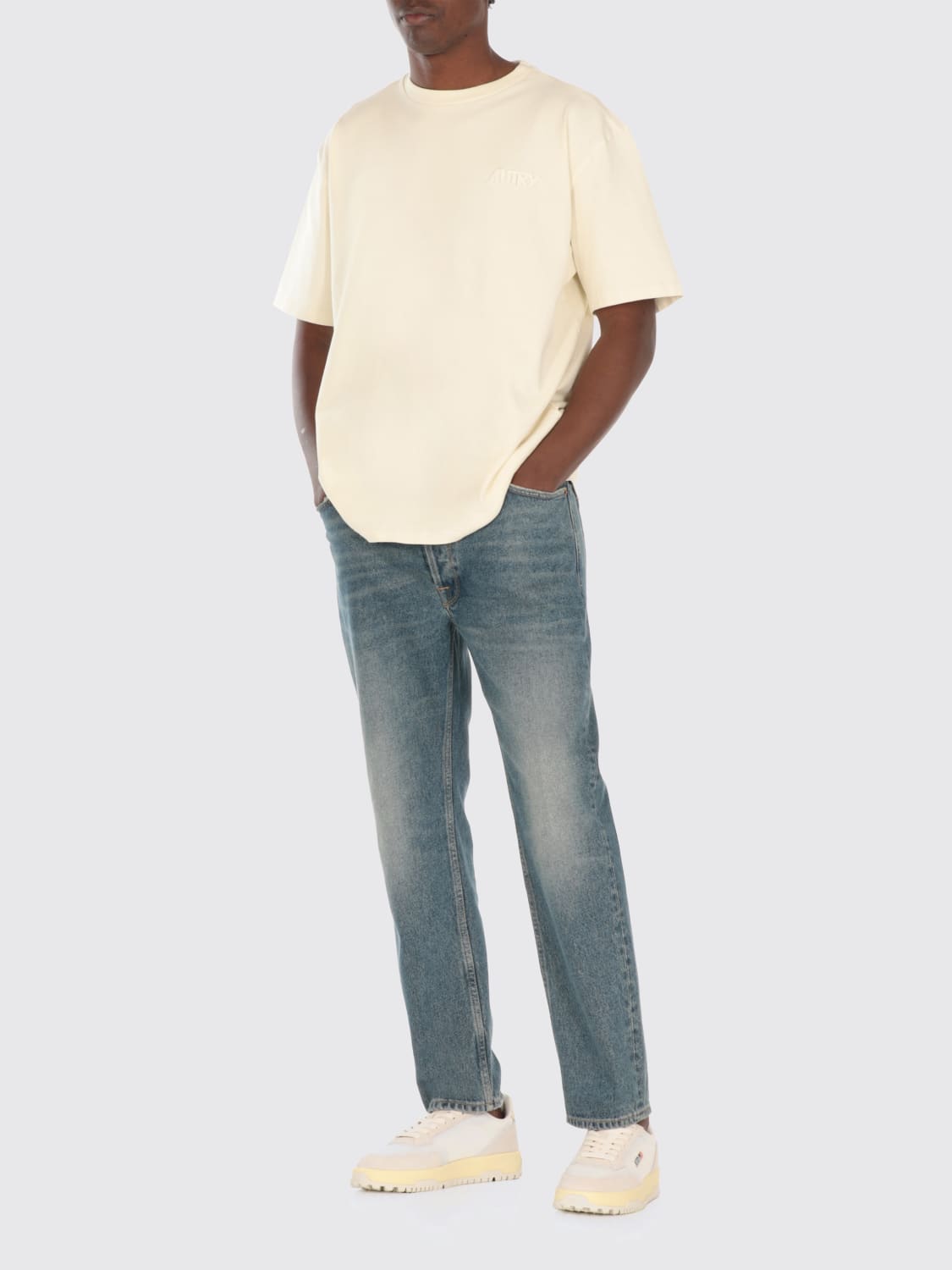 Tシャツ・カットソー AUTRY Men T-shirt Ivory TSPX12OS AUTRY: T-shirt men - Ivory | Autry t-shirt TSPX12OS online