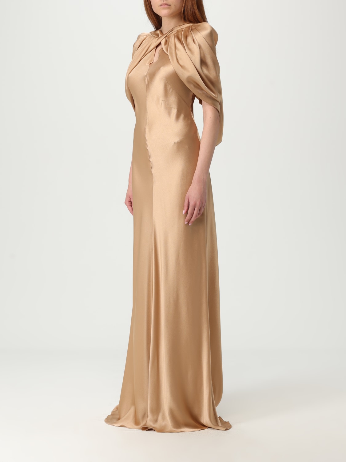 ALBERTA FERRETTI ROBE: Robes femme Alberta Ferretti, Marron - Img 3