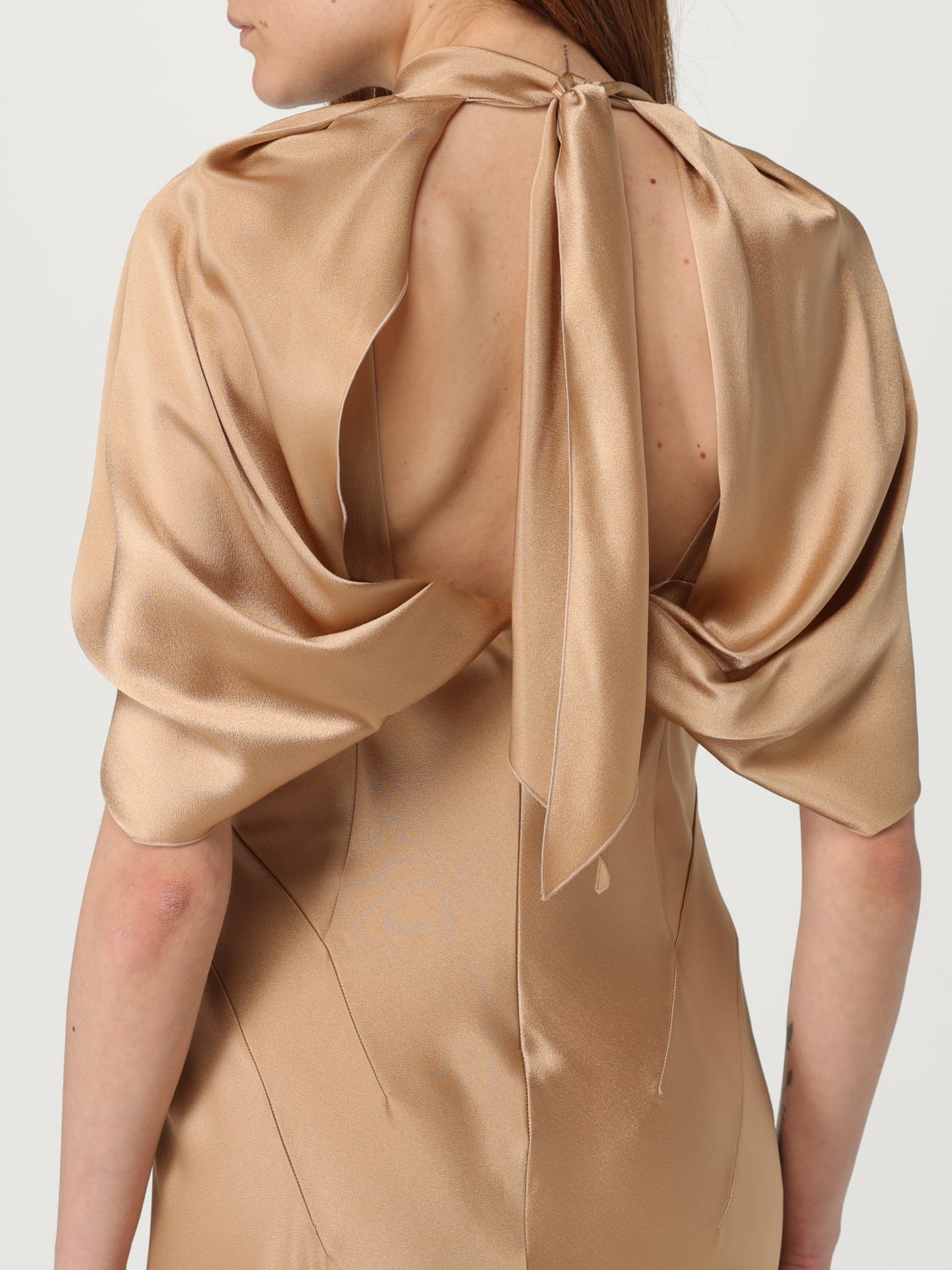 ALBERTA FERRETTI ROBE: Robes femme Alberta Ferretti, Marron - Img 4