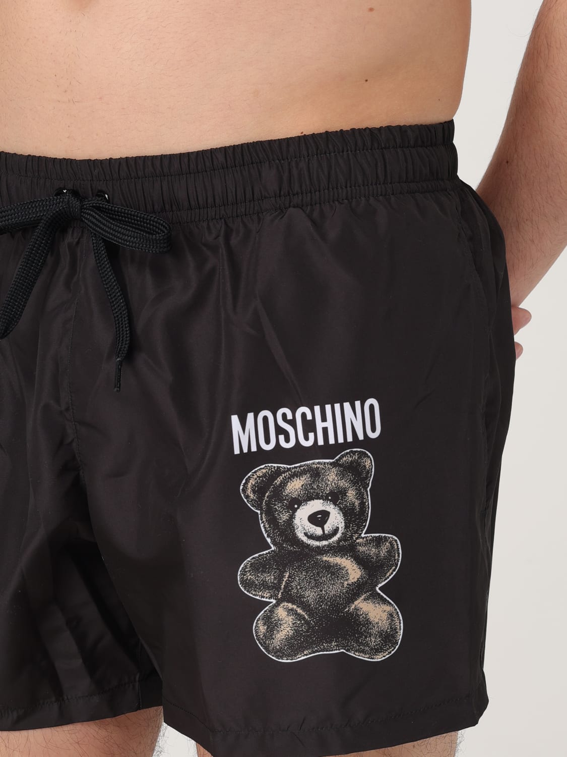 MOSCHINO COUTURE SWIMSUIT: Swimsuit men Moschino Couture, Black - Img 4