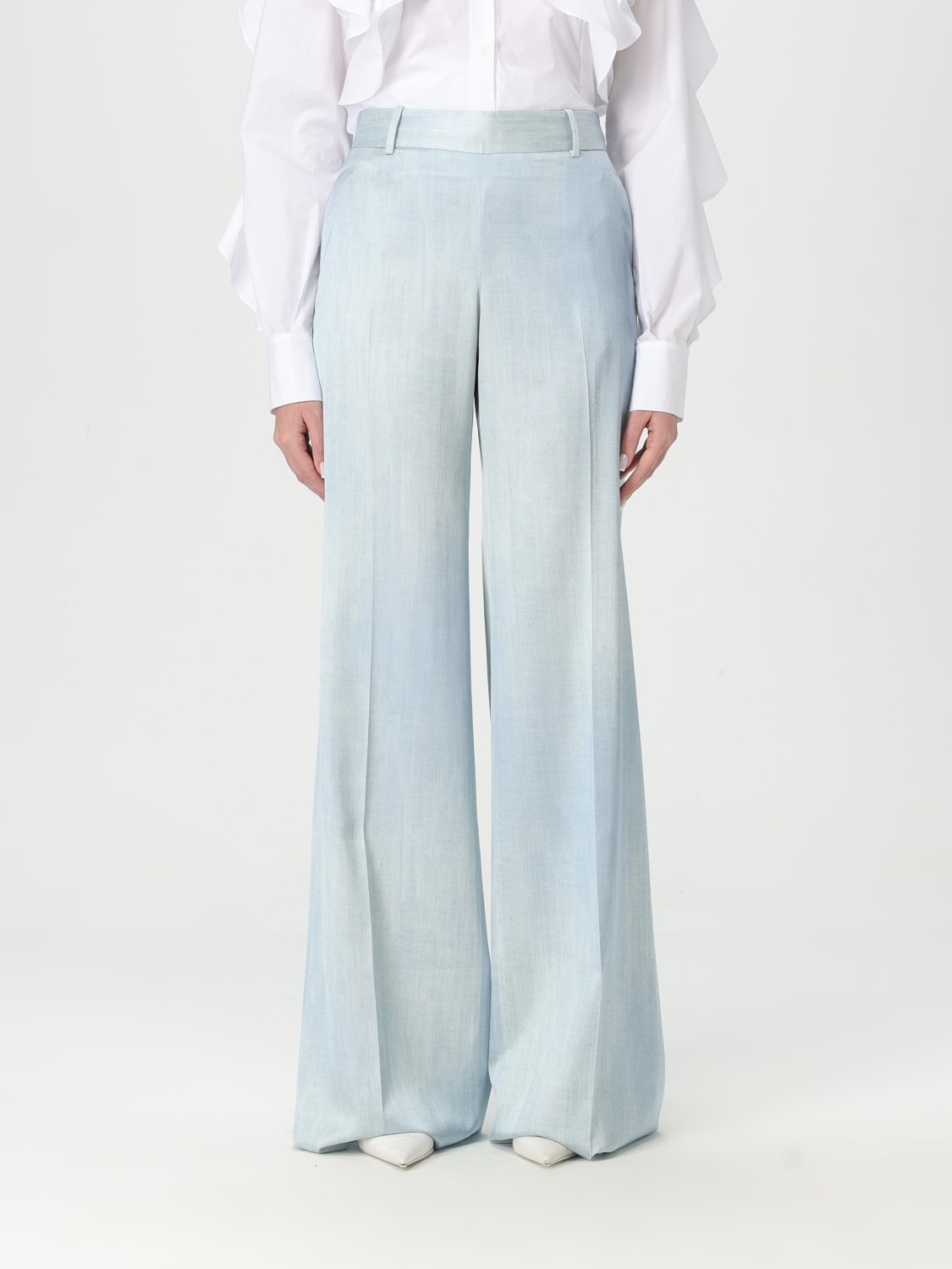 パンツ ERMANNO SCERVINO Woman Pants Gnawed Blue D462P303BQP 74139 ERMANNO SCERVINO: Pants woman - Gnawed Blue | Ermanno