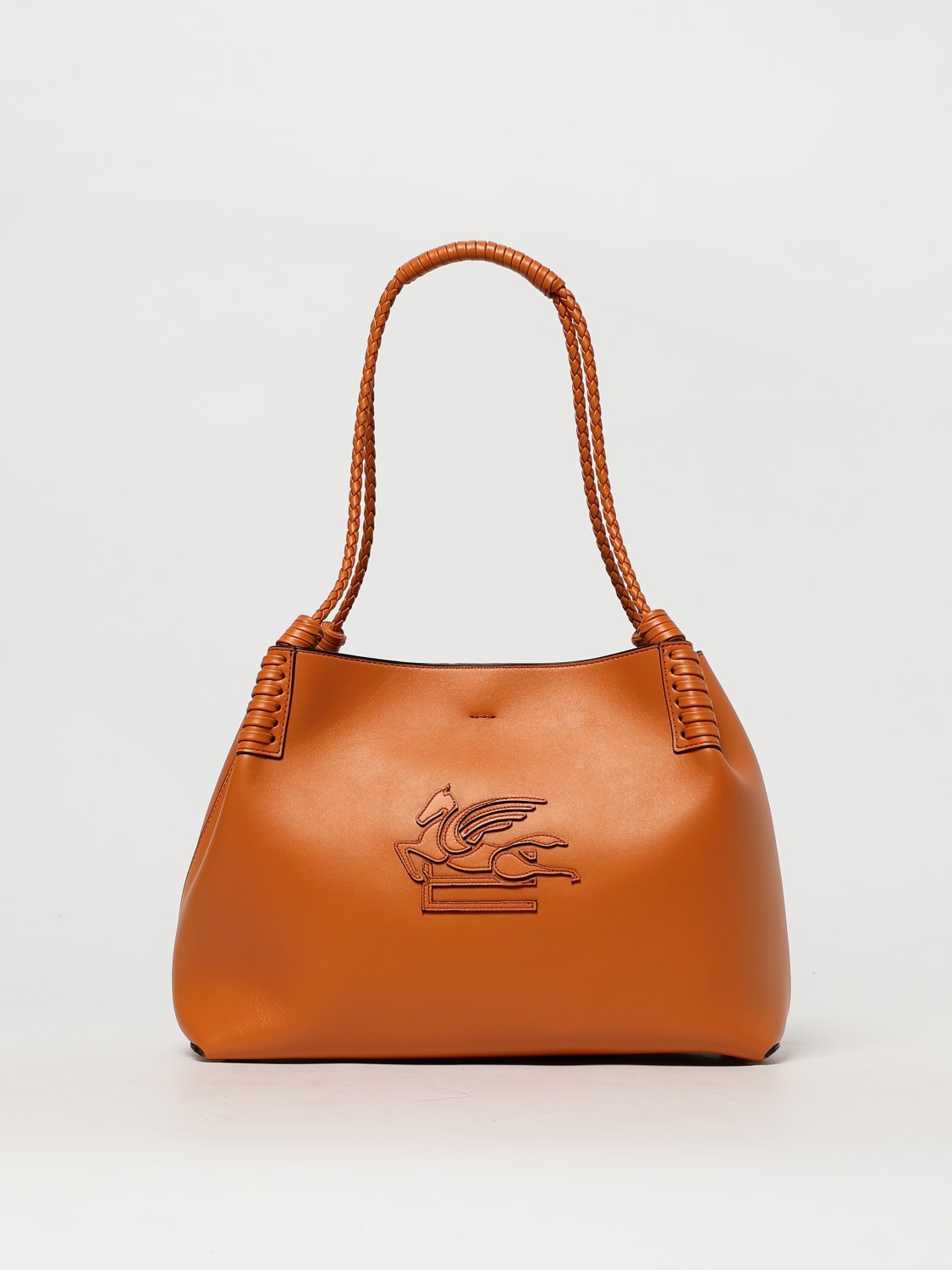 ETRO BORSA A SPALLA: Borsa Libra Etro in pelle , Arancione - Img 1