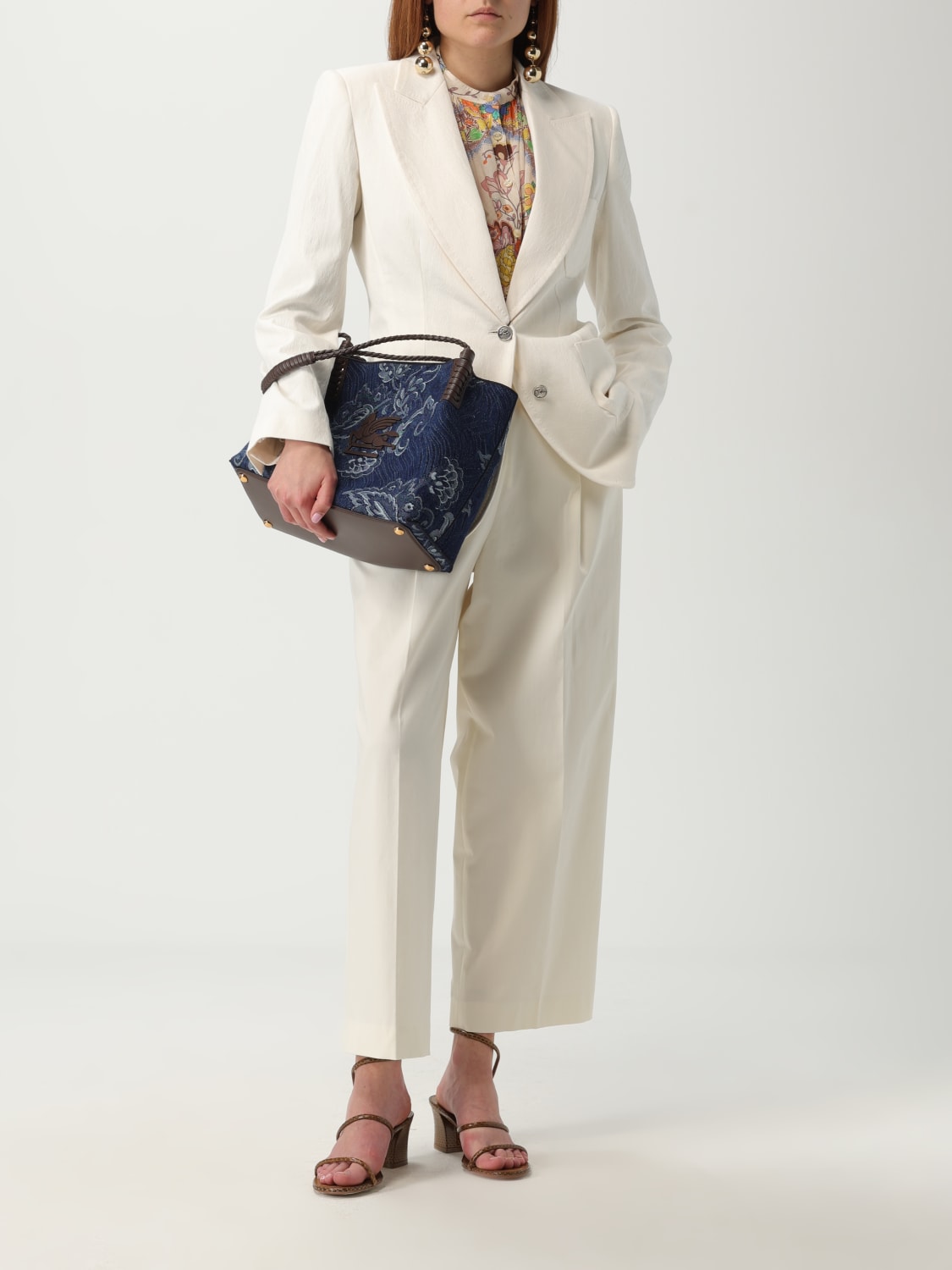 アウターその他 ETRO Woman Blazer Yellow Cream WRCA000999TJEB8 W3789 ETRO: Blazer woman - Yellow Cream | Etro blazer
