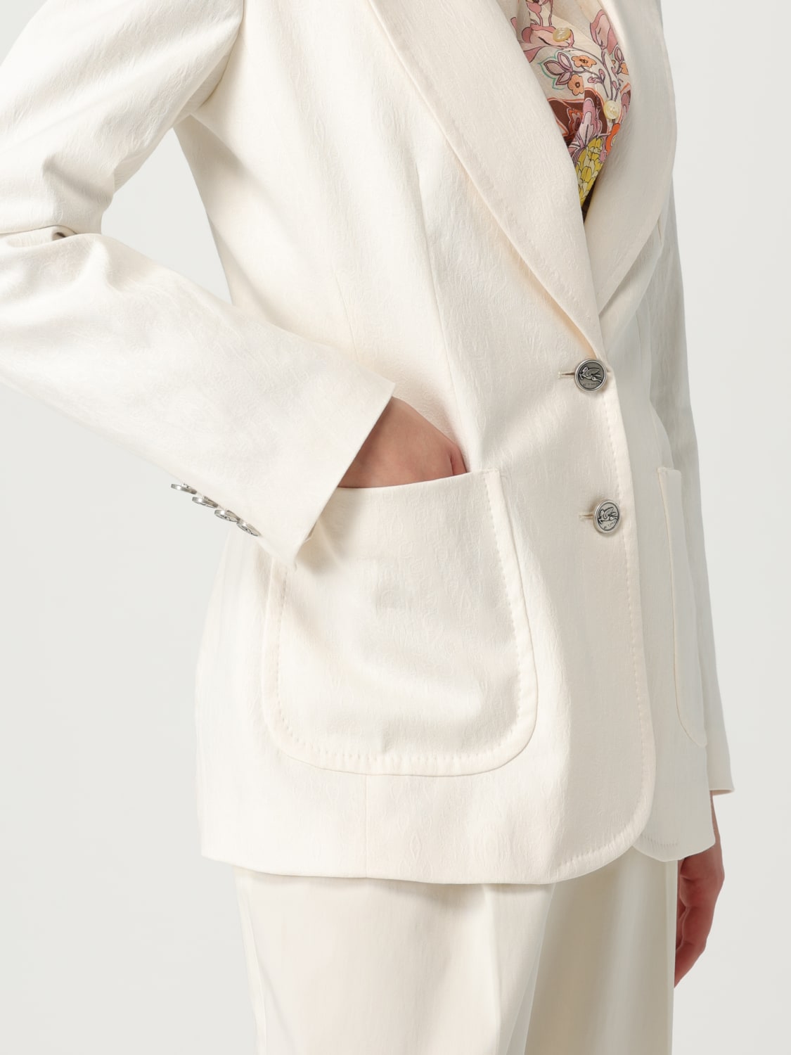 ジャケット ETRO Woman Jacket Yellow Cream WRCA0018AK019 X0800 Etro Outlet: Blazer woman - Yellow Cream | Etro jacket