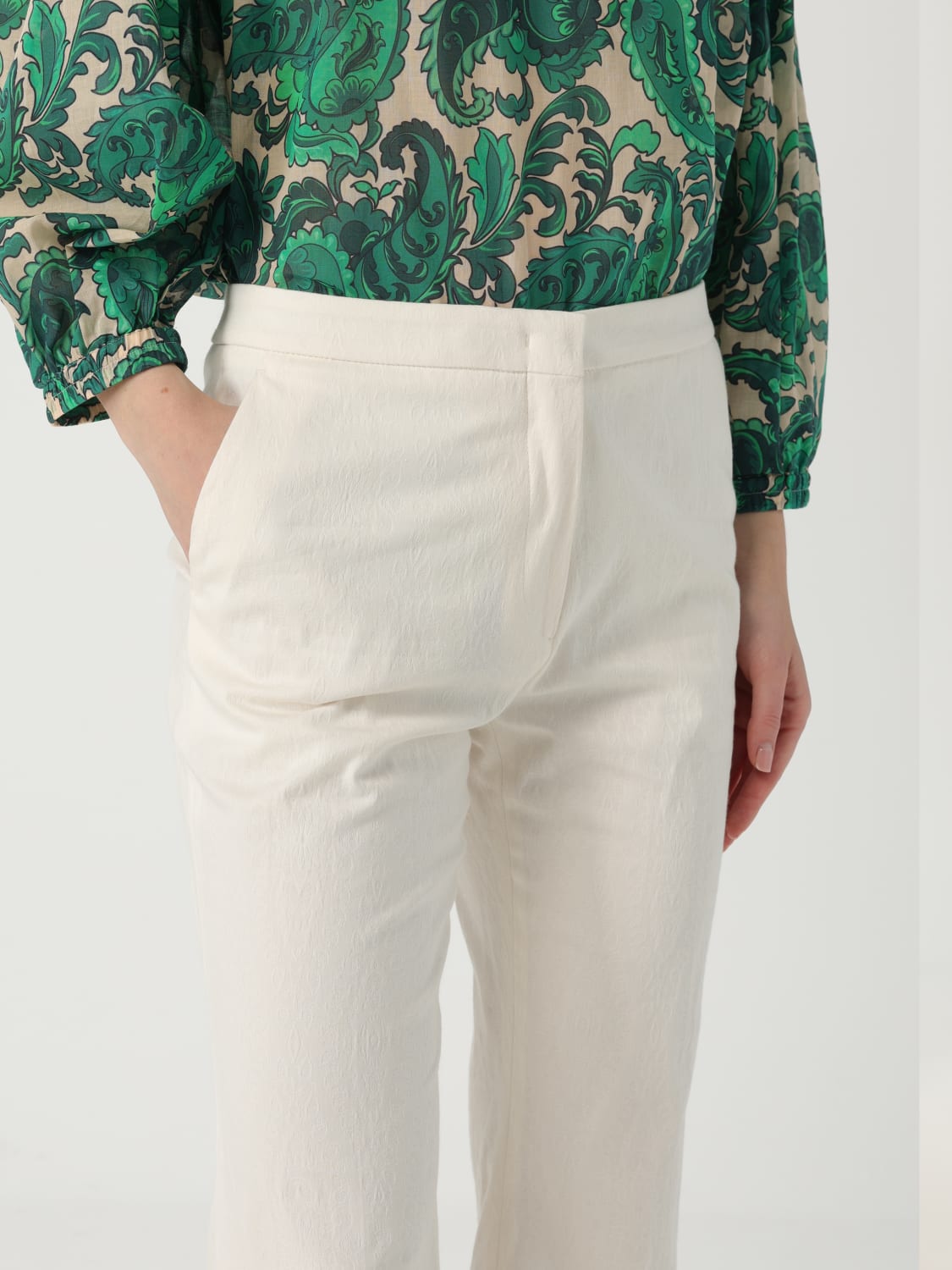 パンツ ETRO Woman Pants Yellow Cream WREA0014AQ115 X0800 ETRO: Pants woman - Yellow Cream | Etro pants