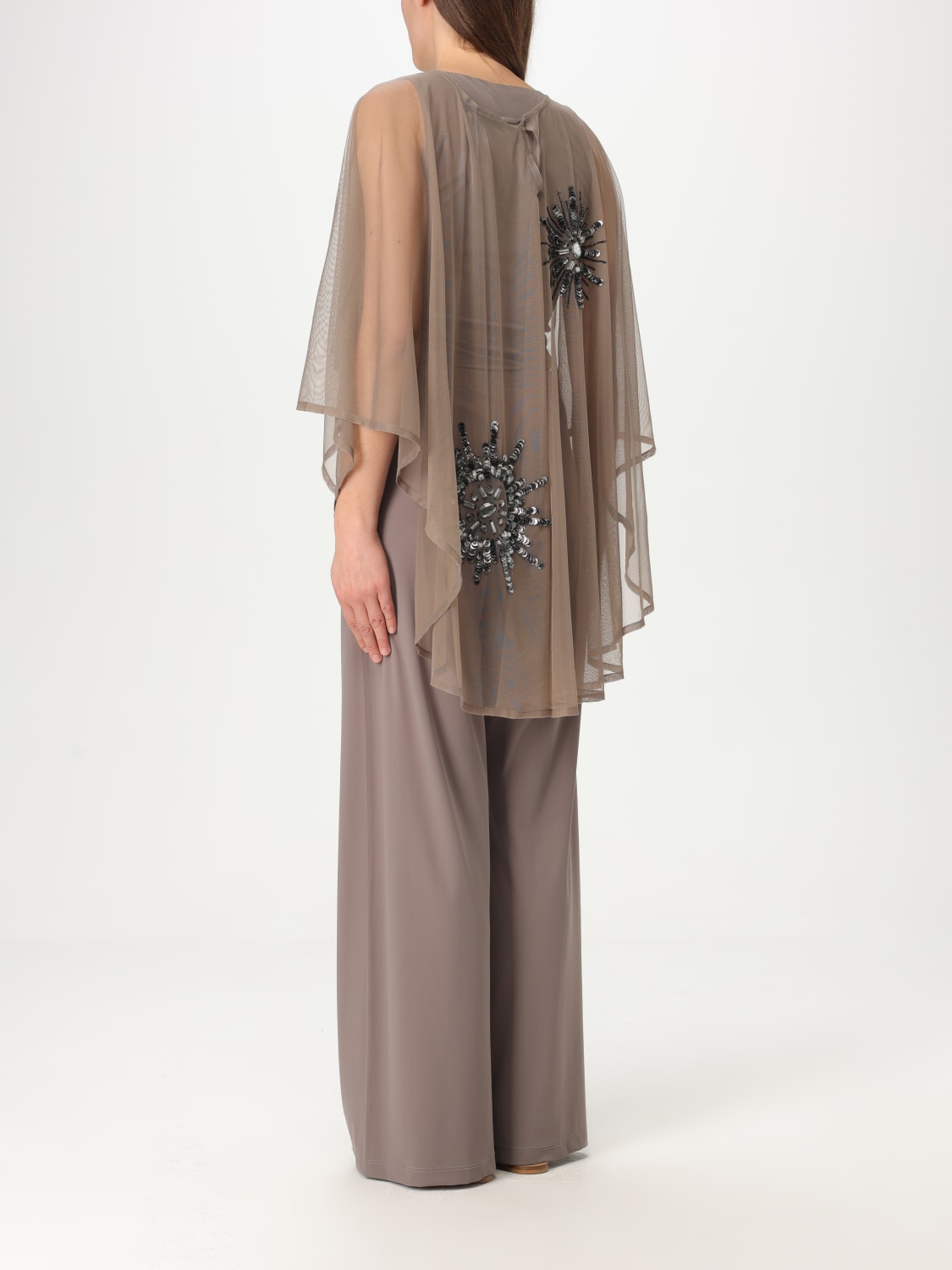 ポンチョ・ケープ MALIPARMI Woman Cape Grey 2 IB033750638 12007 MALIPARMI: Cape woman - Grey 2 | Maliparmi jacket