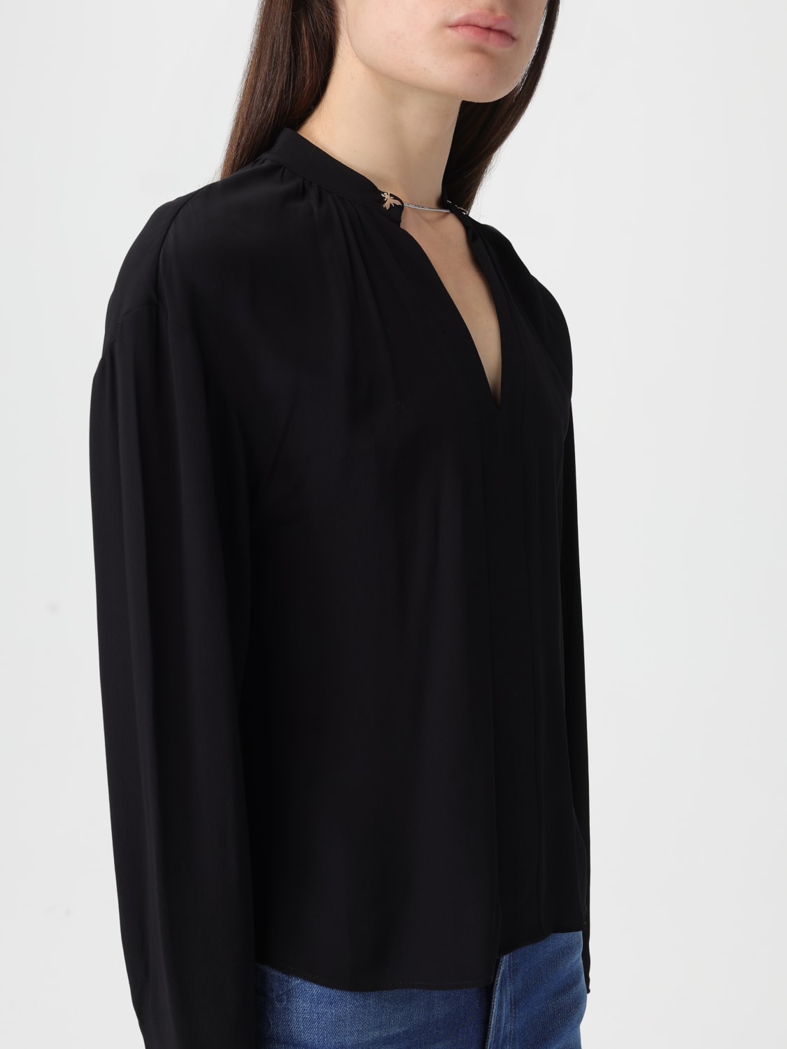 PATRIZIA PEPE TOP: Blusa Patrizia Pepe in viscosa , Nero - Img 3