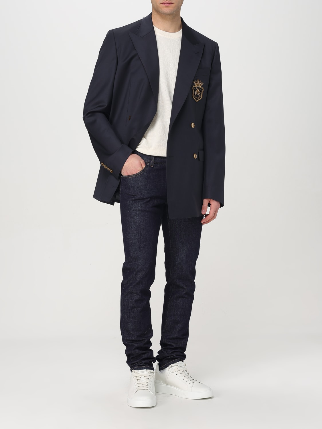 DOLCE & GABBANA JACKET: Blazer men Dolce & Gabbana, Blue - Img 2
