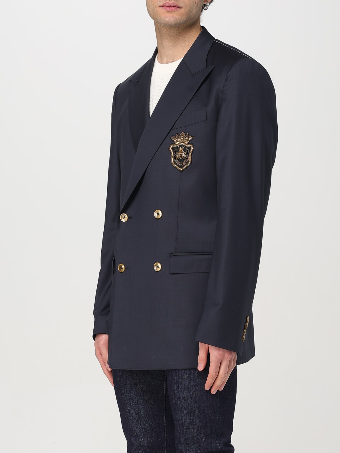 DOLCE & GABBANA JACKET: Blazer men Dolce & Gabbana, Blue - Img 4