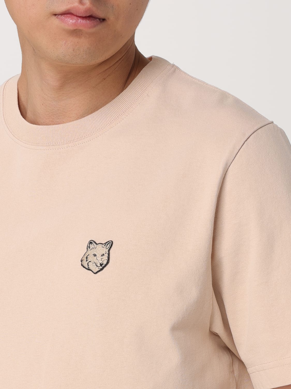 MAISON KITSUNÉ: T-shirt men - Yellow | Maison Kitsuné t