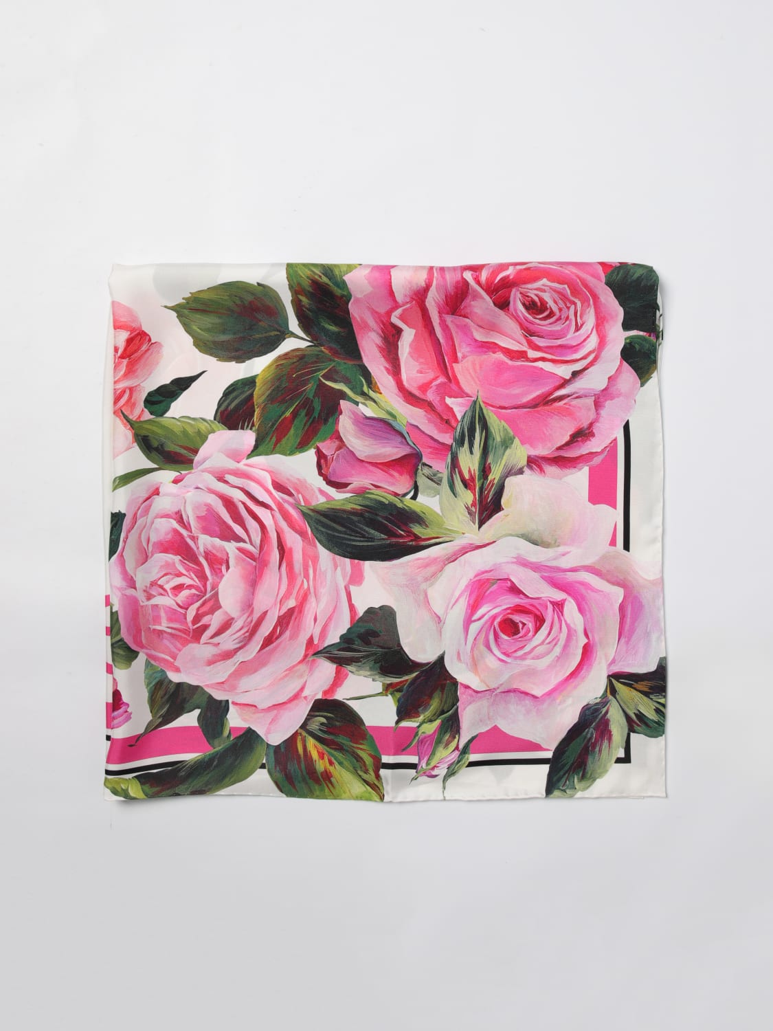 DOLCE & GABBANA: Scarf woman - Pink | Dolce & Gabbana neck