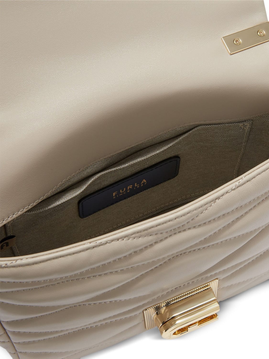 FURLA MINI BAG: Shoulder bag woman Furla, Beige - Img 4