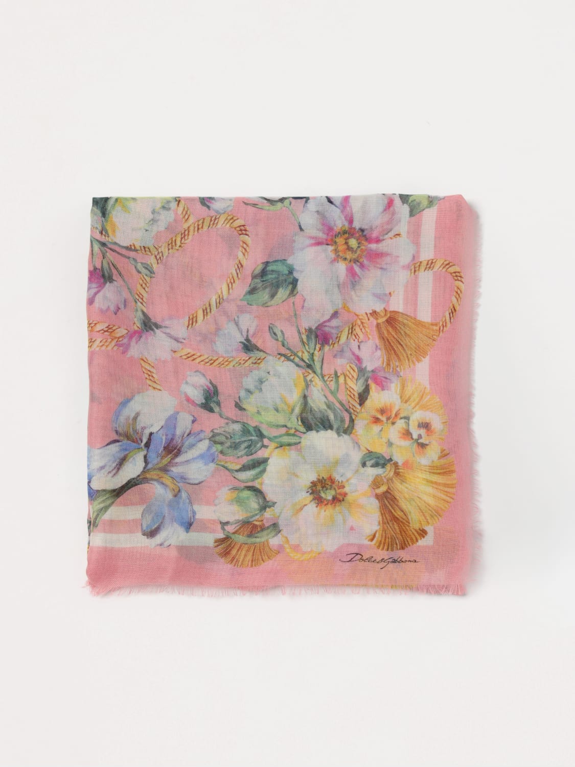 スカーフ DOLCE & GABBANA Woman Scarf Pink FS209AGDCUS HH5JC DOLCE & GABBANA: Scarf woman - Pink | Dolce & Gabbana scarf