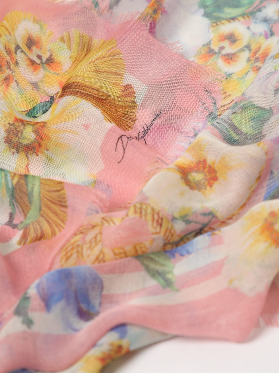スカーフ DOLCE & GABBANA Woman Scarf Pink FS209AGDCUS HH5JC DOLCE & GABBANA: Scarf woman - Pink | Dolce & Gabbana scarf