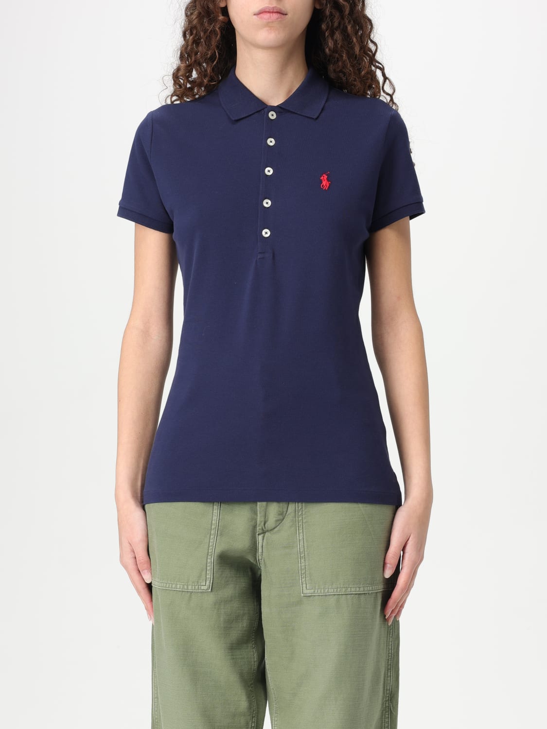 Tシャツ・カットソー POLO RALPH LAUREN Woman Polo Shirt Indigo 211870245 006 POLO RALPH LAUREN: Polo shirt woman - Navy | Polo Ralph