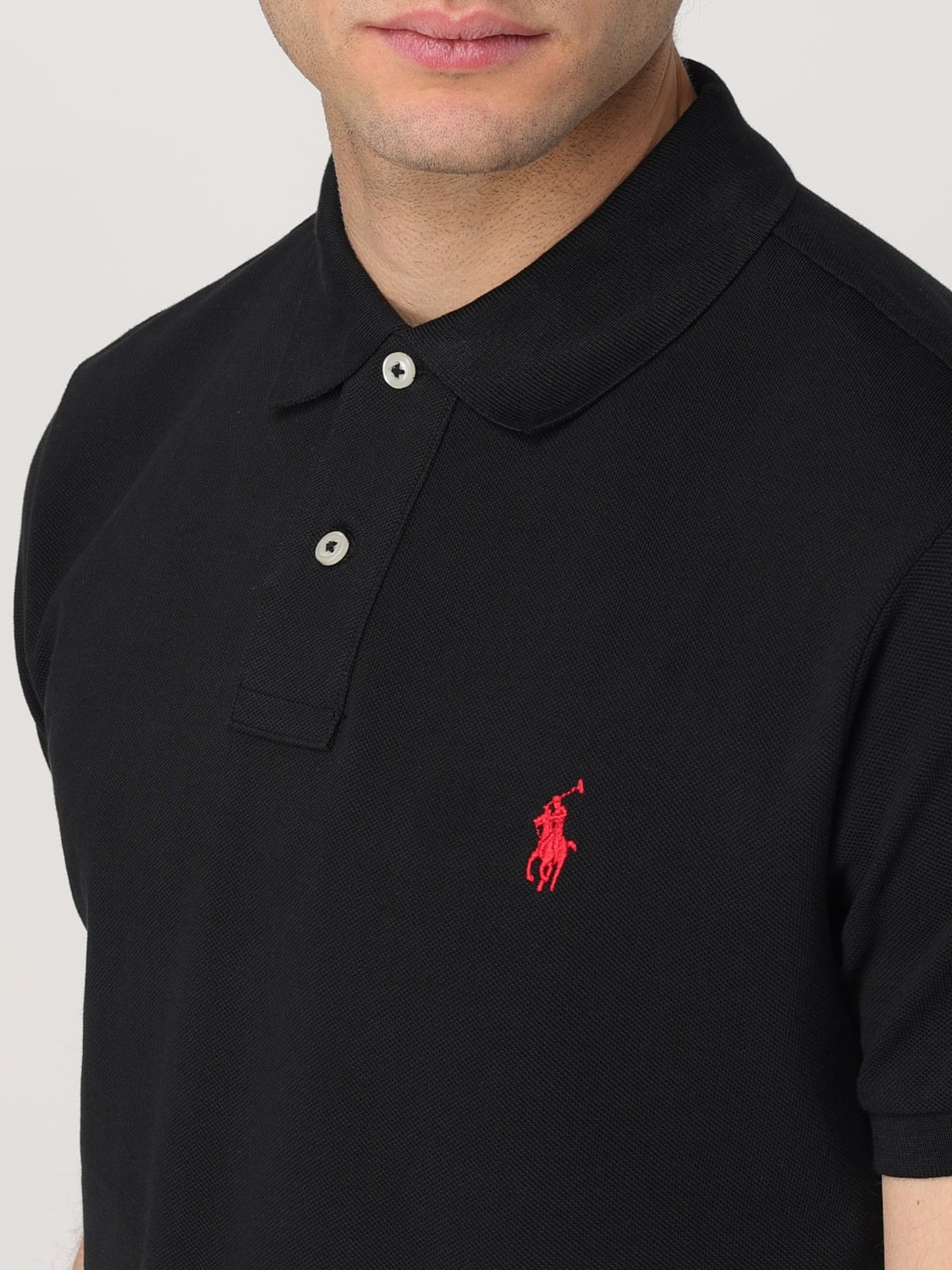 POLO RALPH LAUREN POLO SHIRT: Polo shirt men Polo Ralph Lauren, Black - Img 3