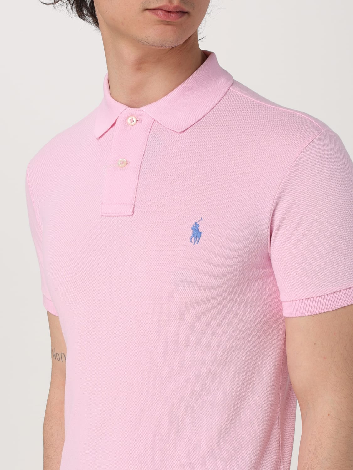 POLO RALPH LAUREN POLO SHIRT: Polo shirt men Polo Ralph Lauren, Pink - Img 3