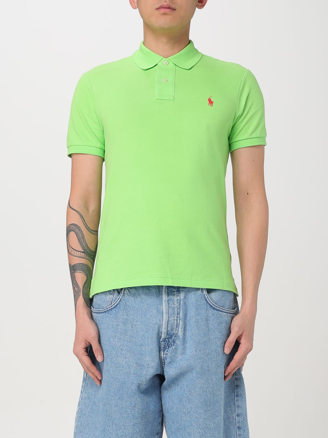 POLO RALPH LAUREN POLO SHIRT: Polo shirt men Polo Ralph Lauren, Green - Img 1