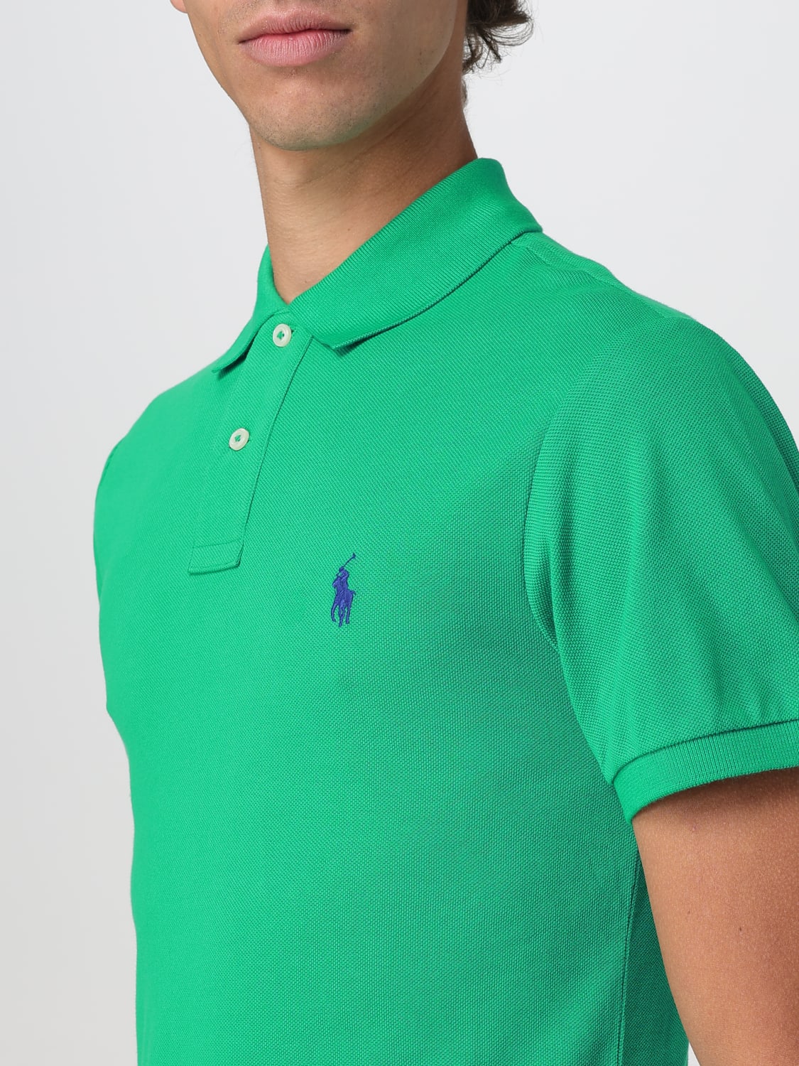 POLO RALPH LAUREN POLO SHIRT: Polo shirt men Polo Ralph Lauren, Forest Green - Img 3
