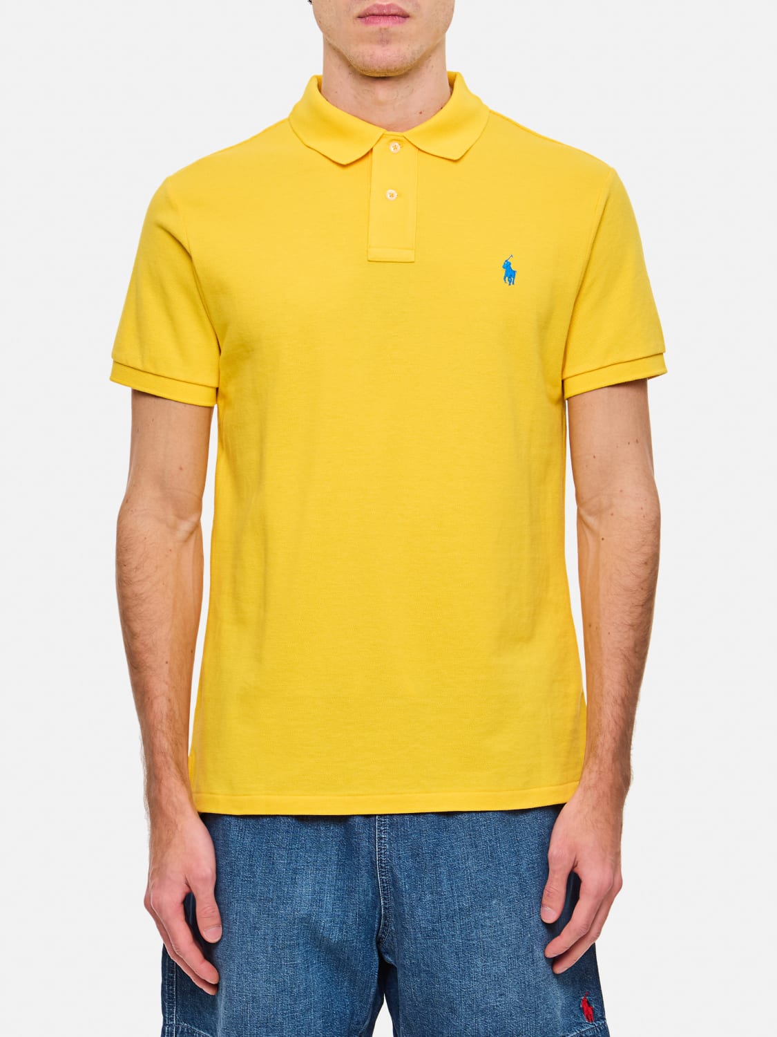 POLO RALPH LAUREN POLO SHIRT: Polo shirt men Polo Ralph Lauren, Blush Pink - Img 1