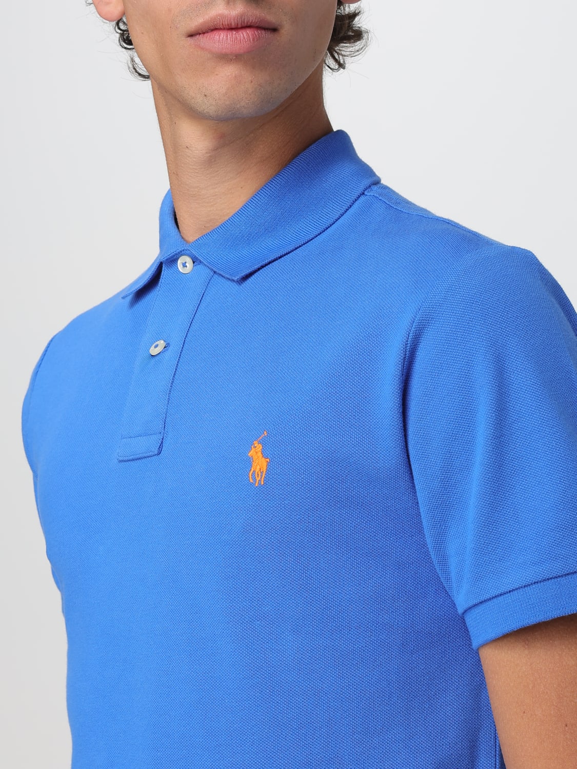 POLO RALPH LAUREN POLO SHIRT: Polo shirt men Polo Ralph Lauren, Indigo - Img 3
