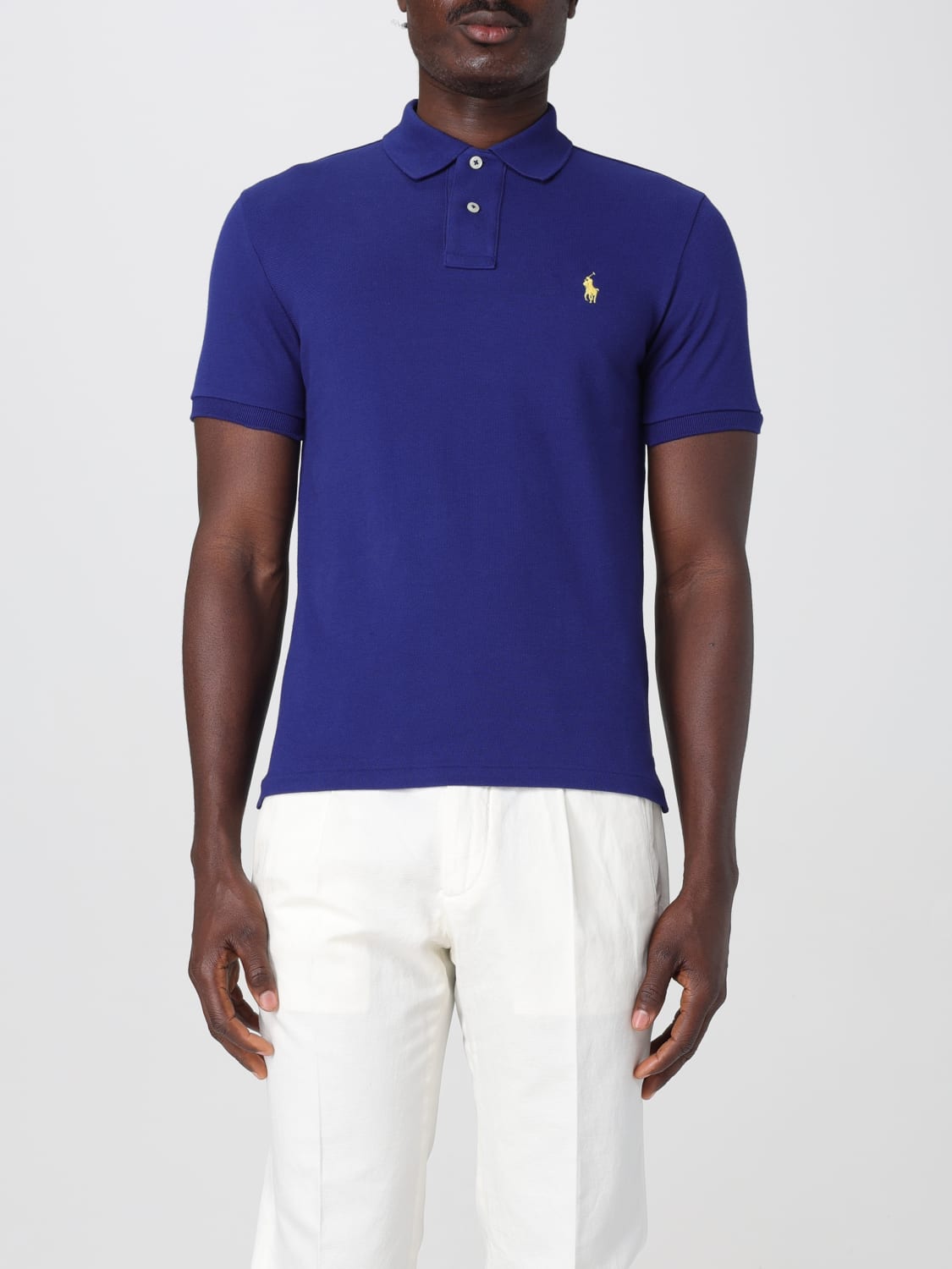 POLO RALPH LAUREN POLO SHIRT: Polo shirt men Polo Ralph Lauren, Blue 2 - Img 1