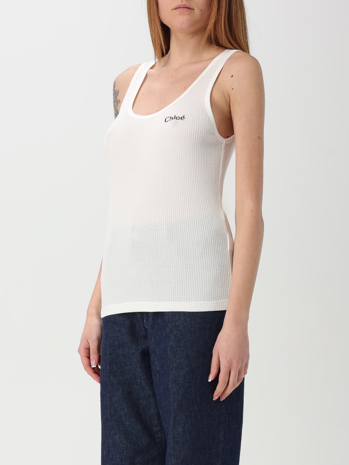 CHLOÉ T-SHIRT: Jumper woman ChloÉ, White - Img 3