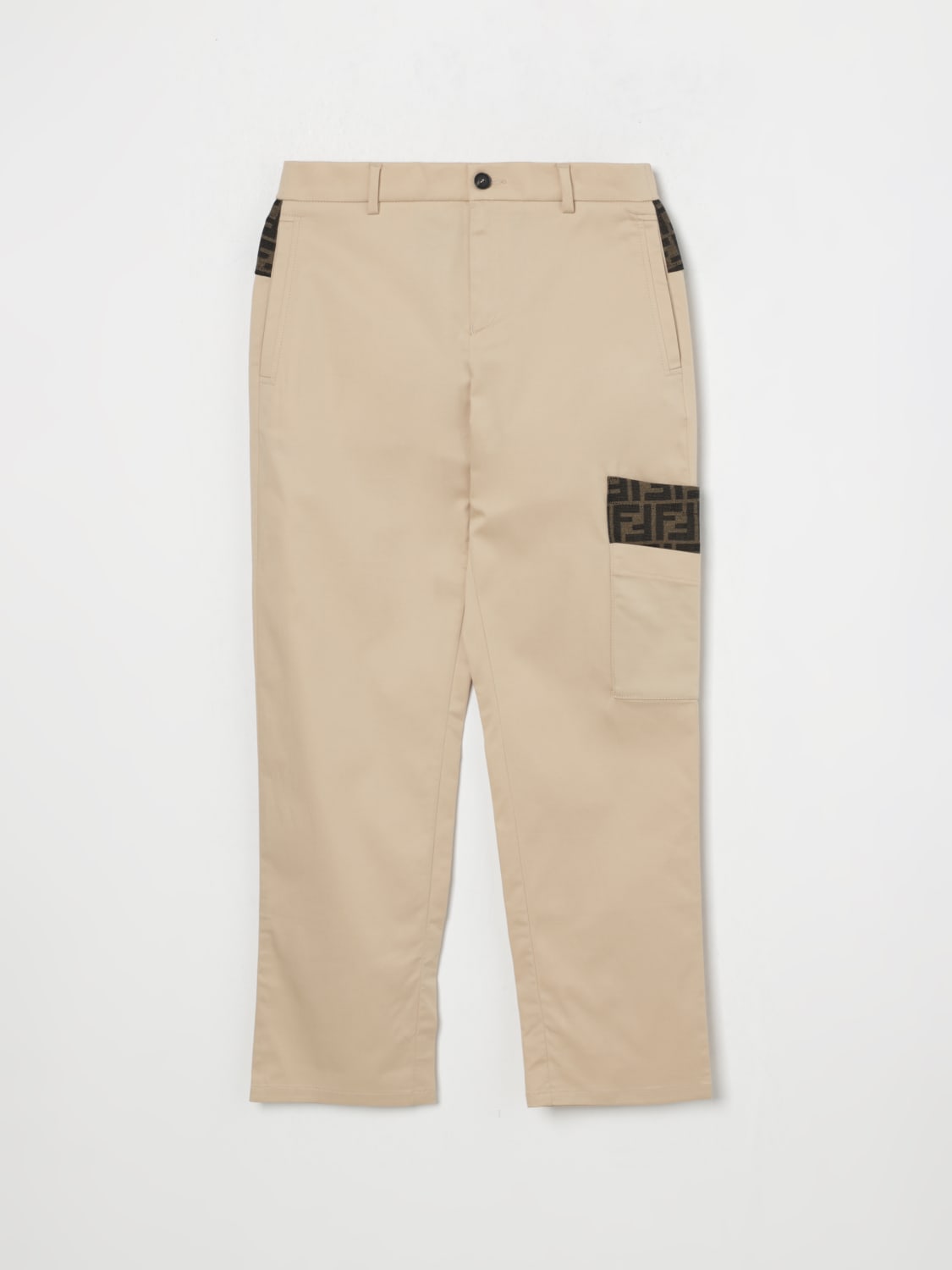 FENDI HOSE: Hose kinder Fendi, Beige - Img 1